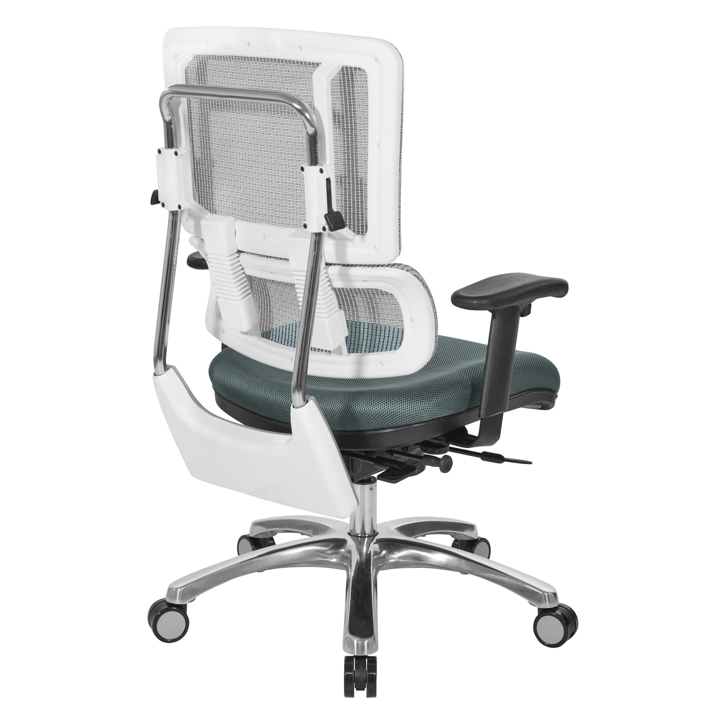 White Vertical Mesh Chair
