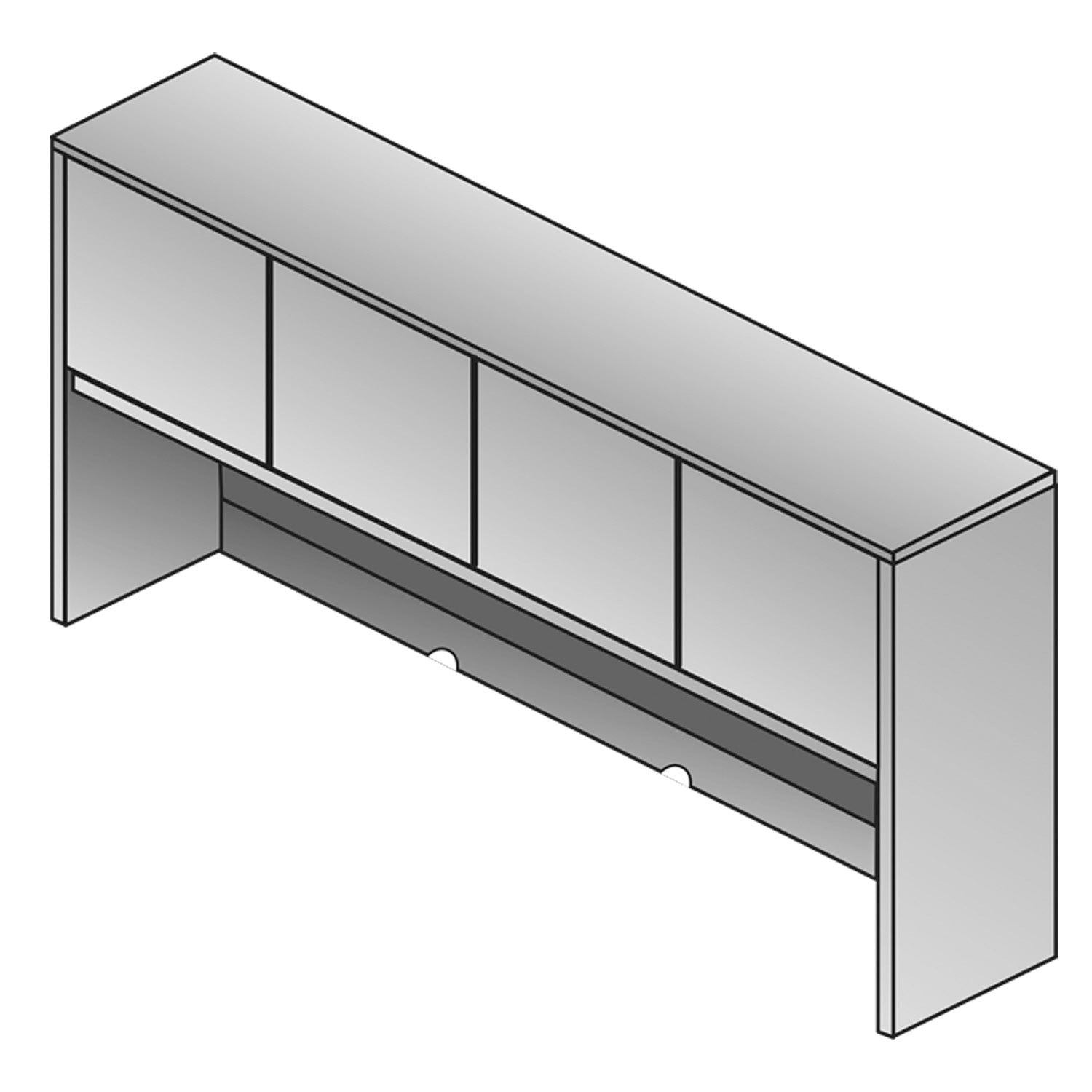 Sonoma 72" Overhead Storage W/Doors