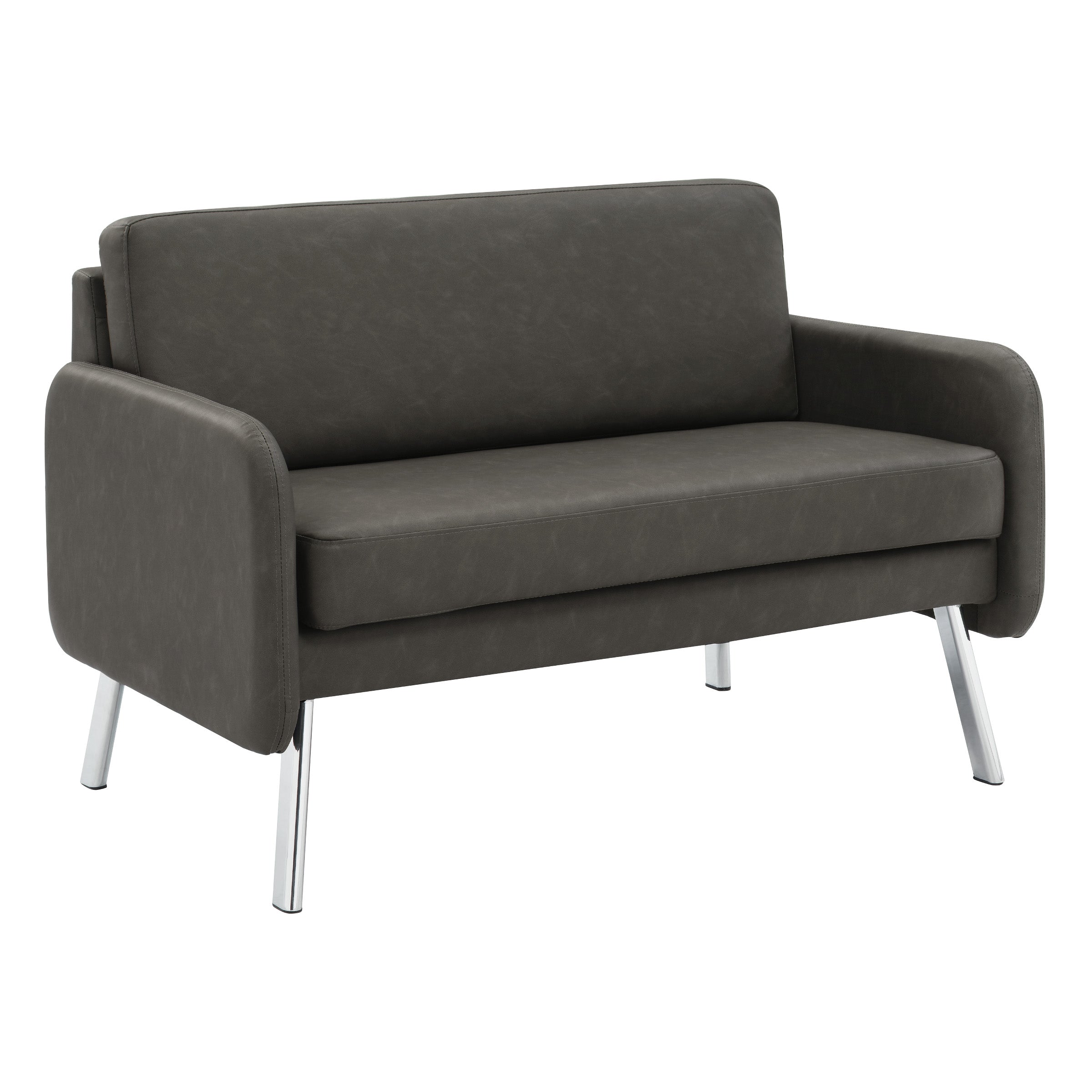 Lounge Loveseat in Faux Leather