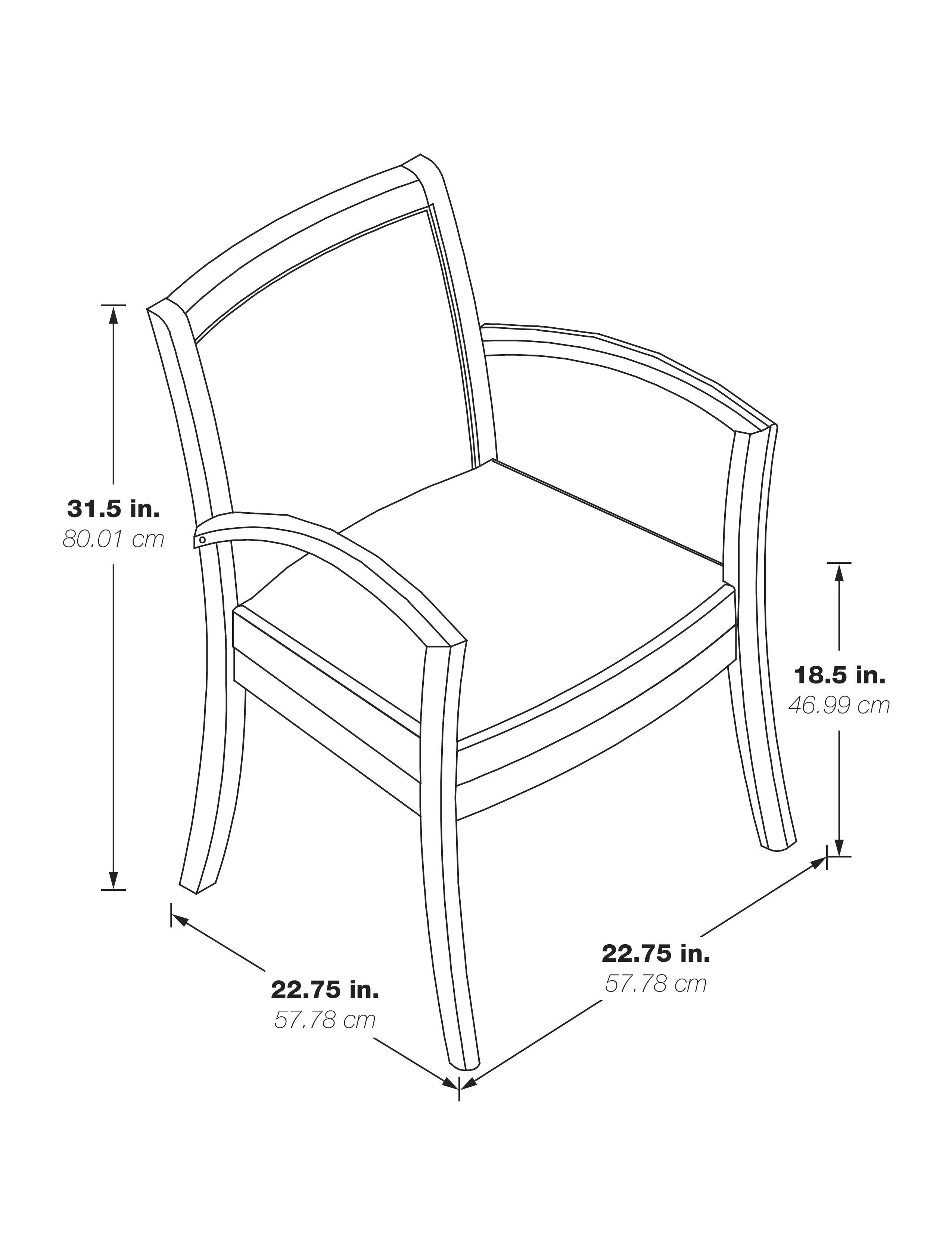 Napa Slate Grey Guest Chair