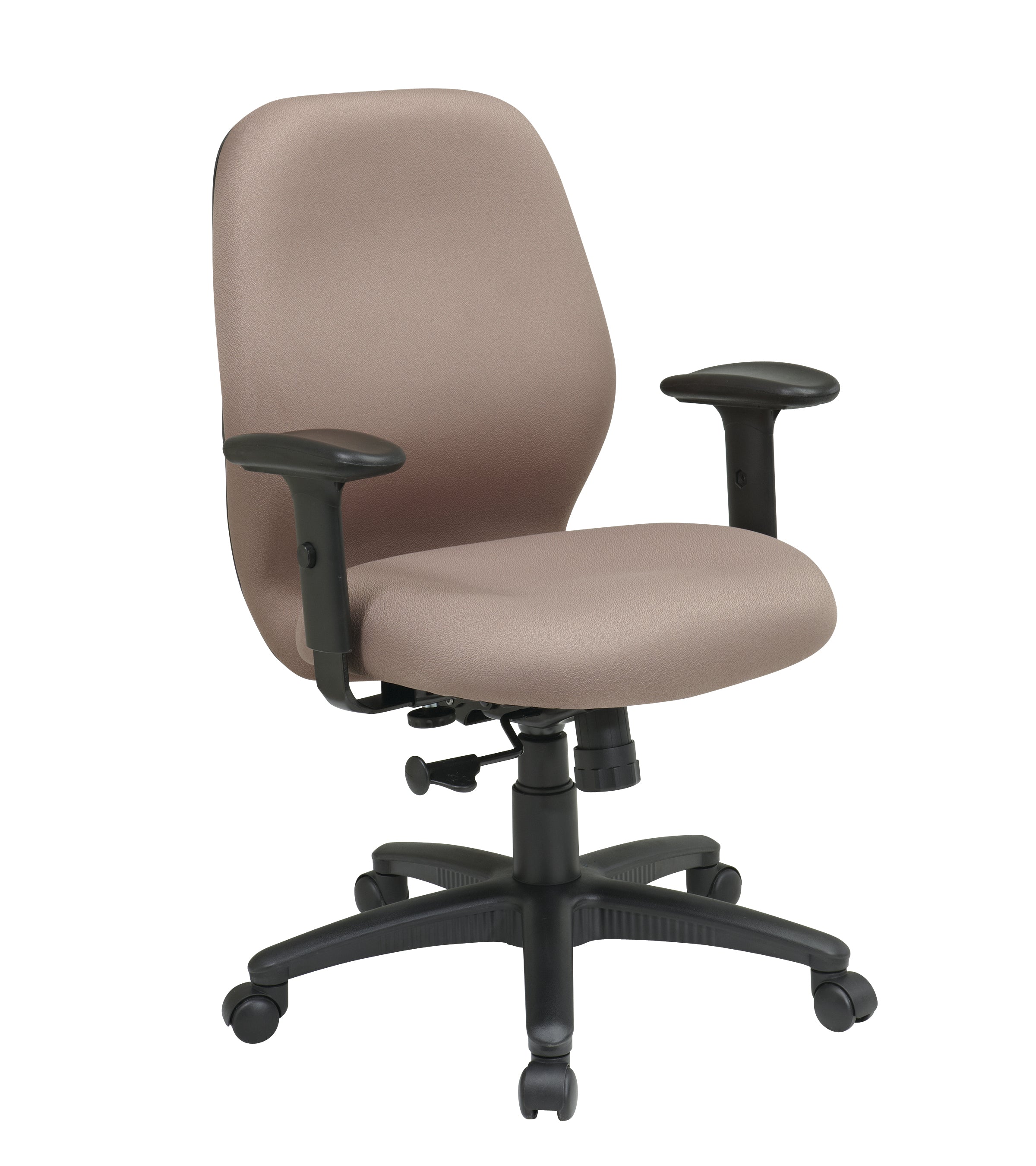 Mid Back 2-to-1 synchro Tilt Chair with 2 -Way Adjustable Soft padded Arms