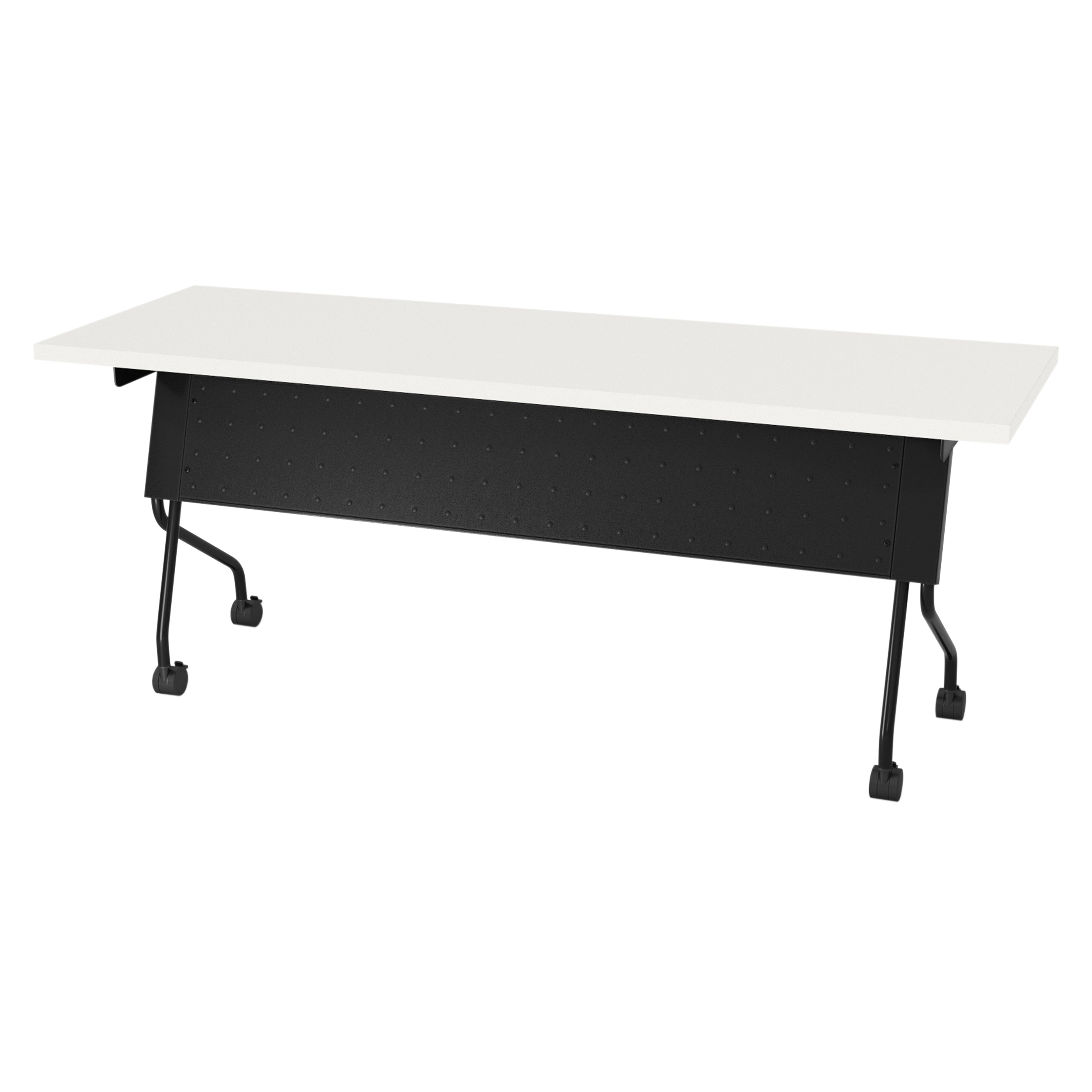 6' Black Frame With White Top