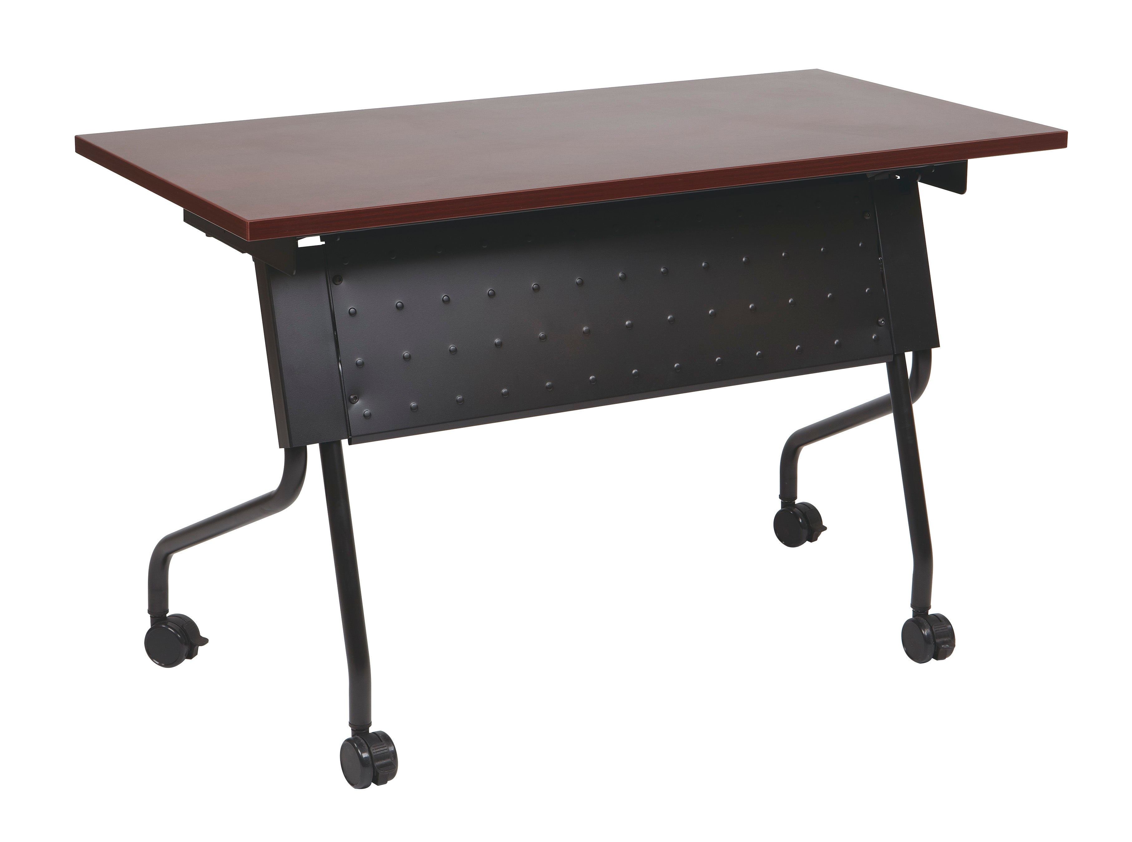 4' Black Frame With Mahogany Top