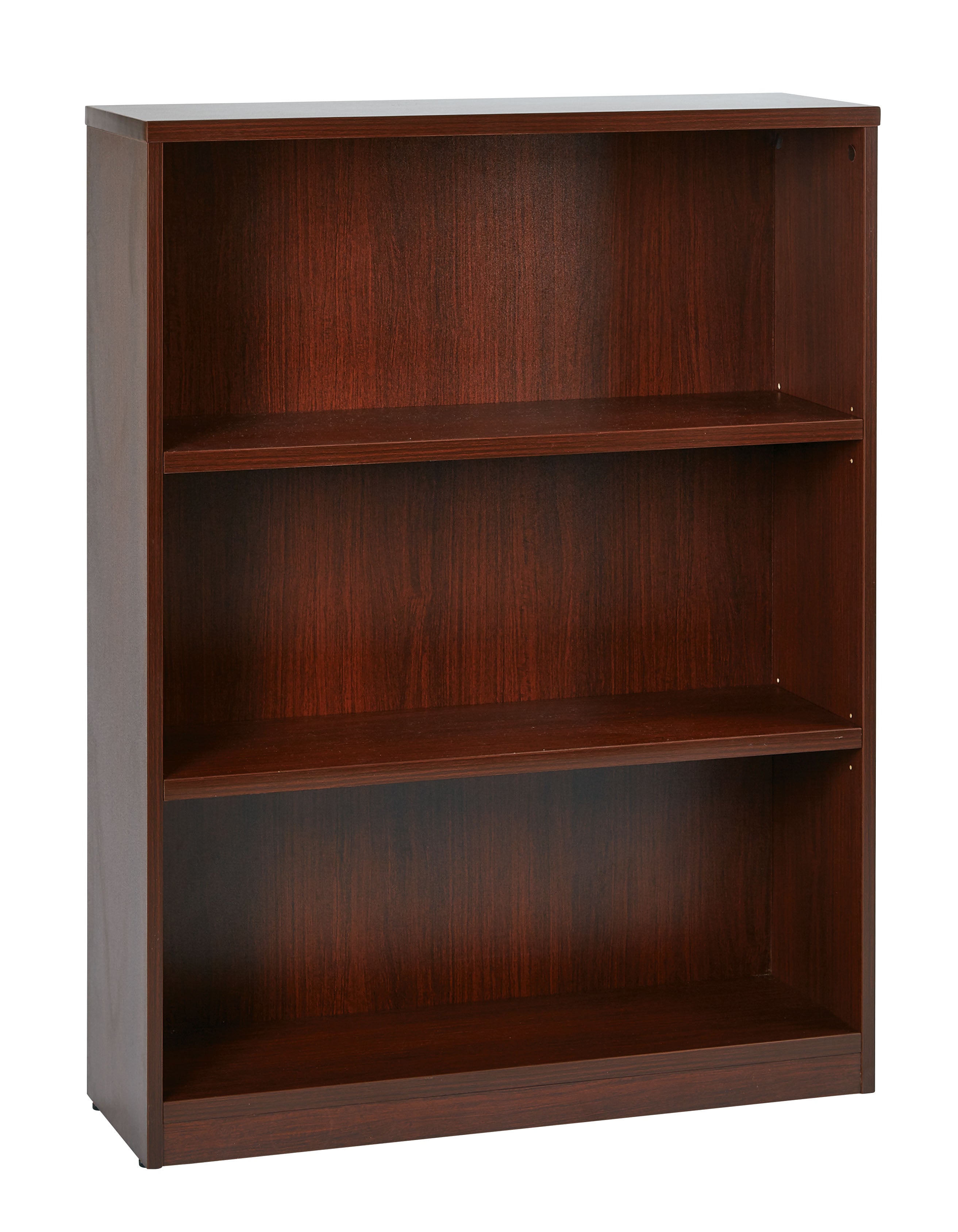 36Wx12Dx48H 3-Shelf Bookcase with 1" Thick Shelves -