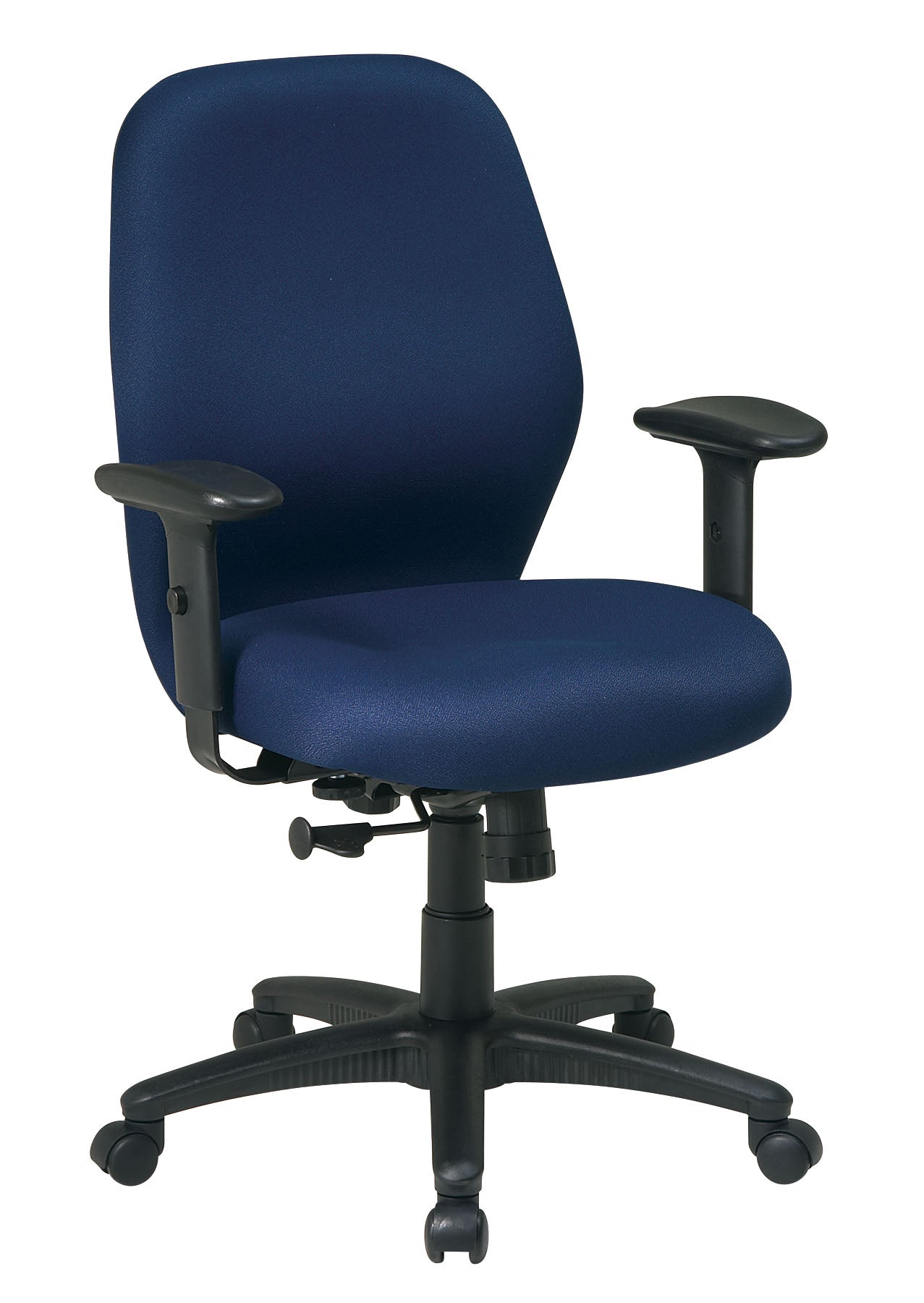 Mid Back 2-to-1 synchro Tilt Chair with 2 -Way Adjustable Soft padded Arms