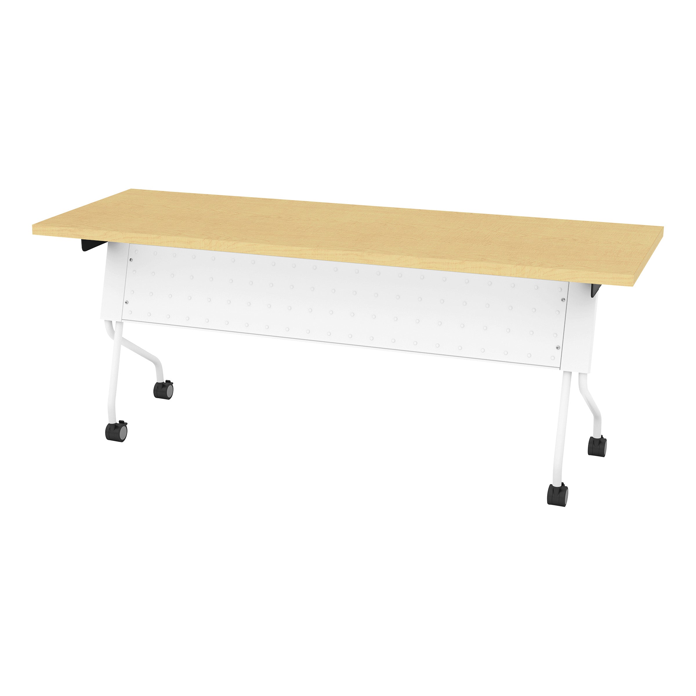 6' White Frame With Maple Top