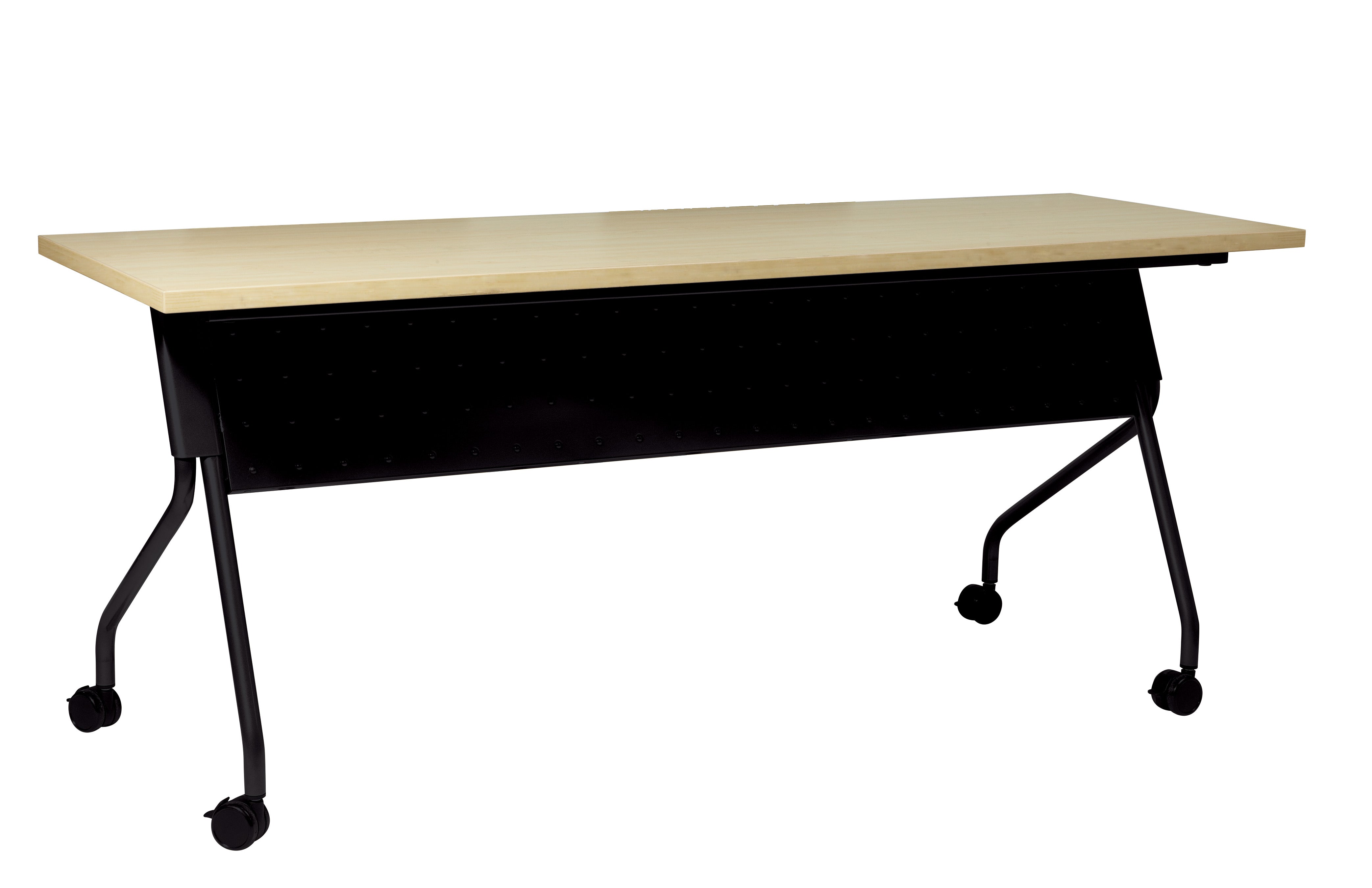 6' Black Frame With Maple Top