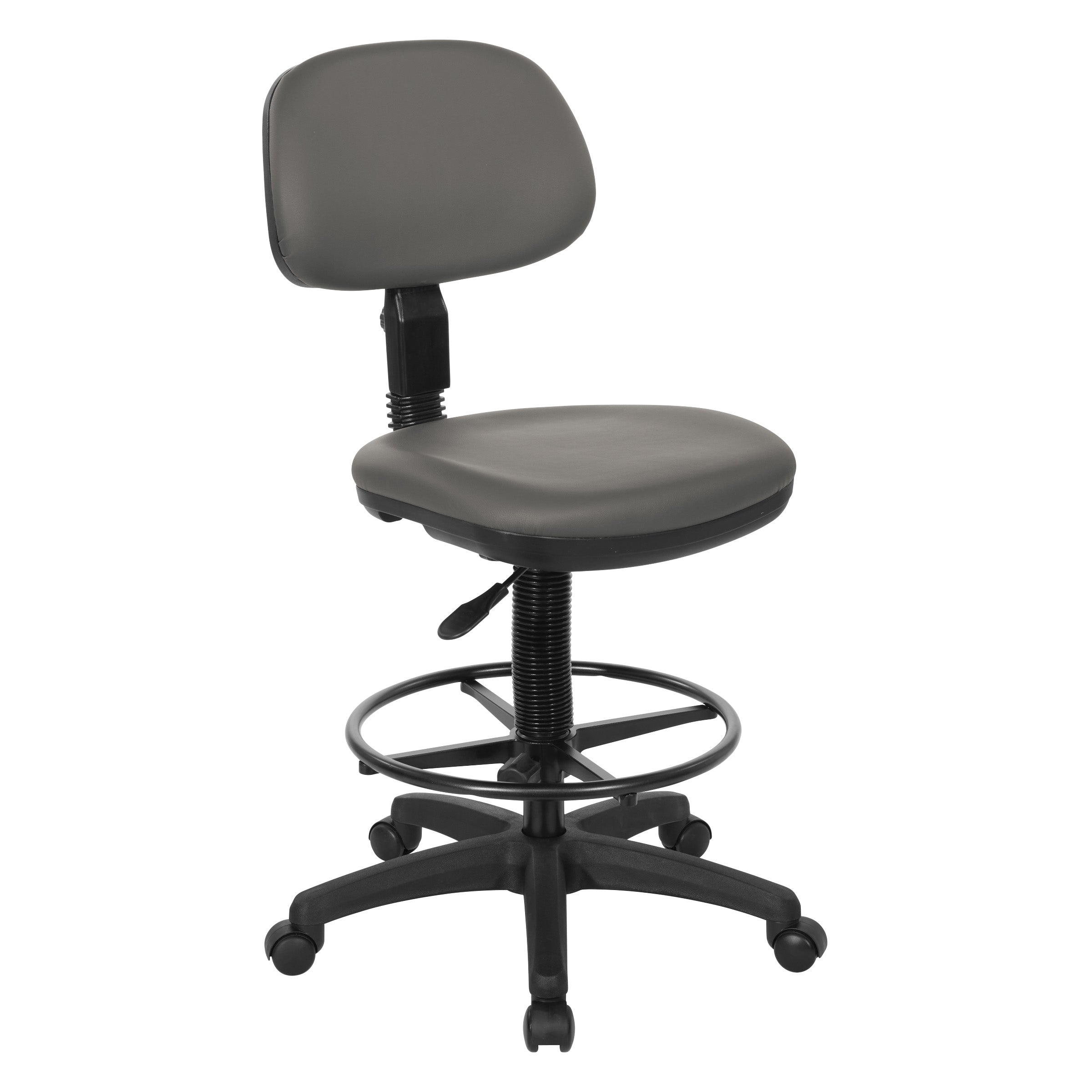 Sculptured Seat and Back Custom Dillon Fabric Drafting Chair
