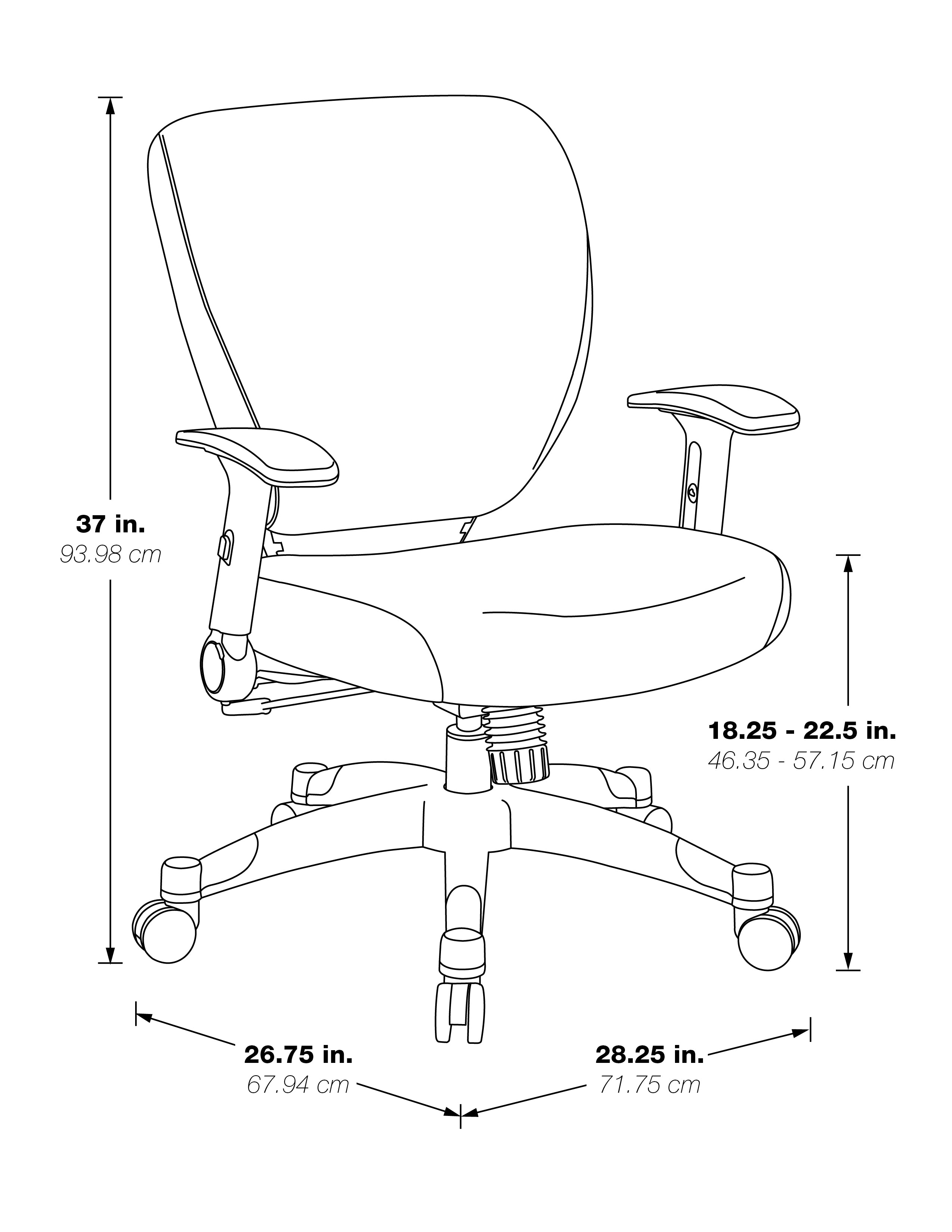 Padded Seat Managers Chair
