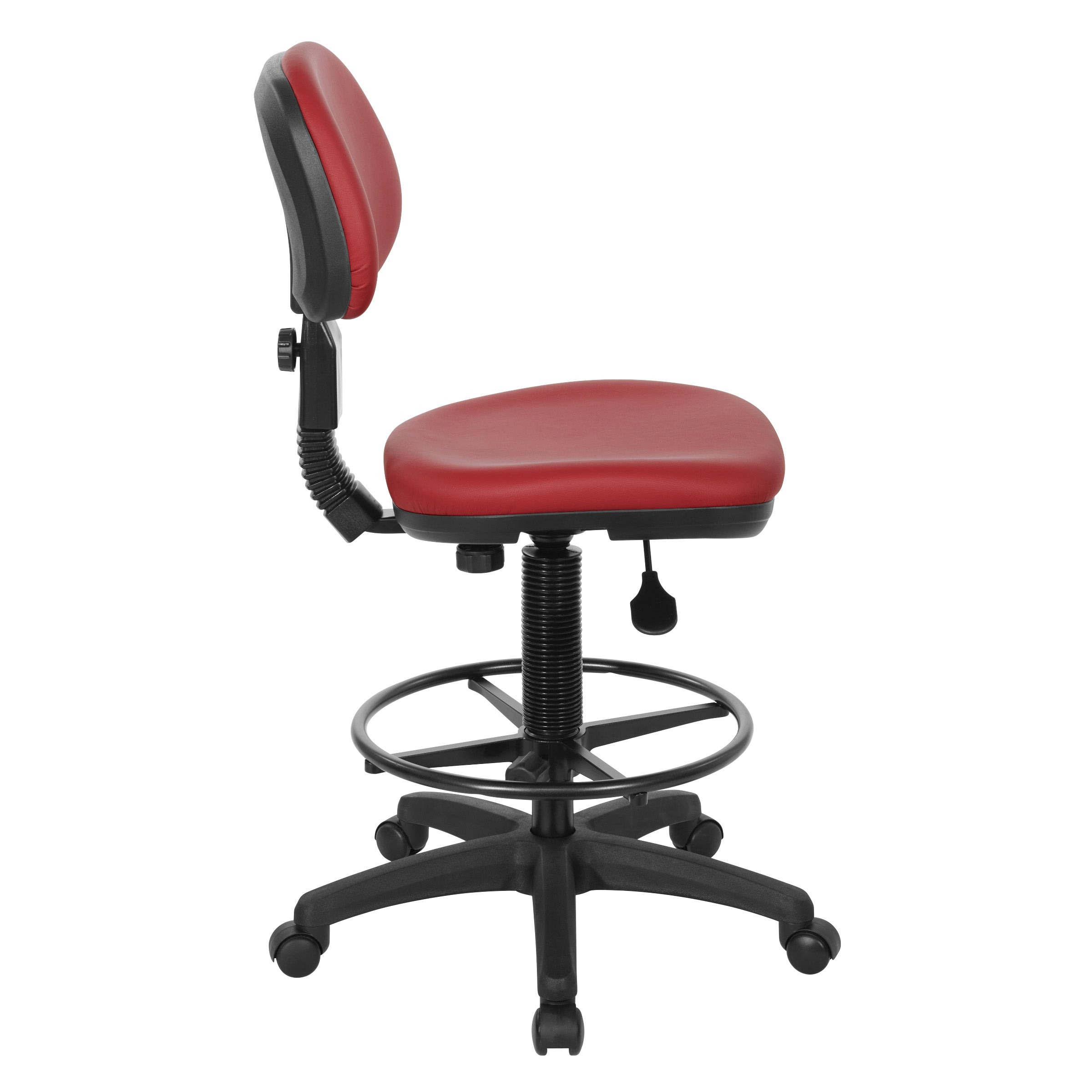 Sculptured Seat and Back Custom Dillon Fabric Drafting Chair