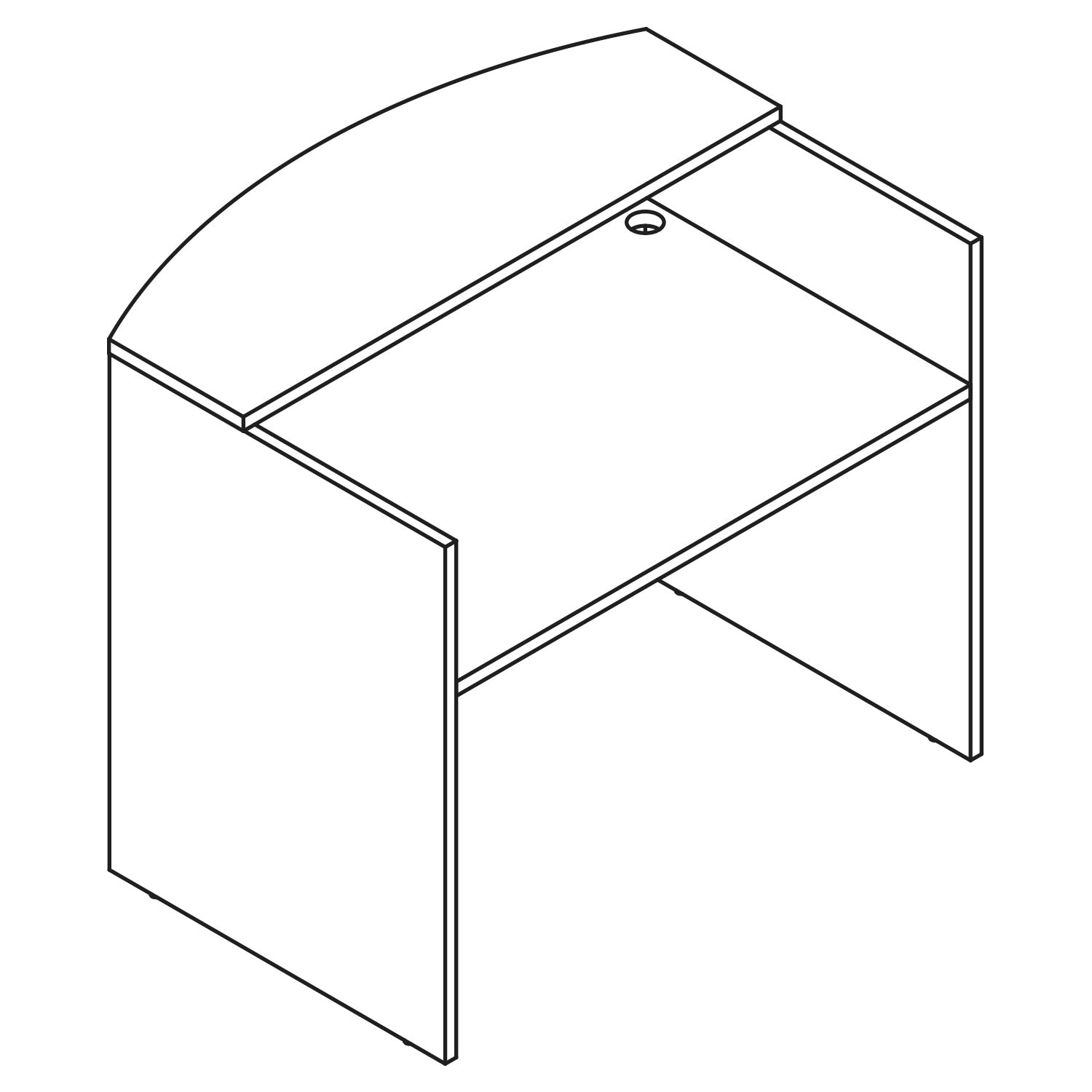 Napa 48" Reception Desk Shell