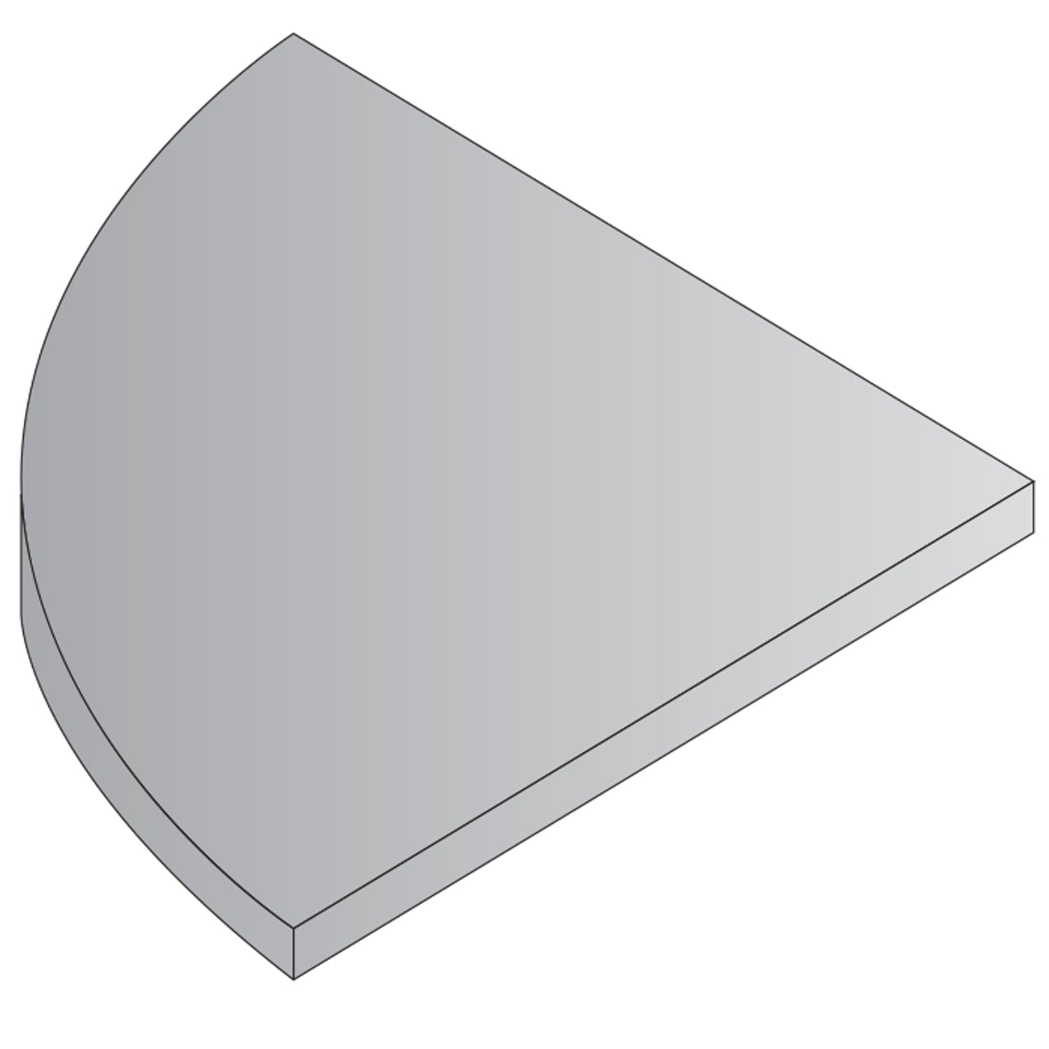 Pace Tables Quarter Round Top 24”X 24”