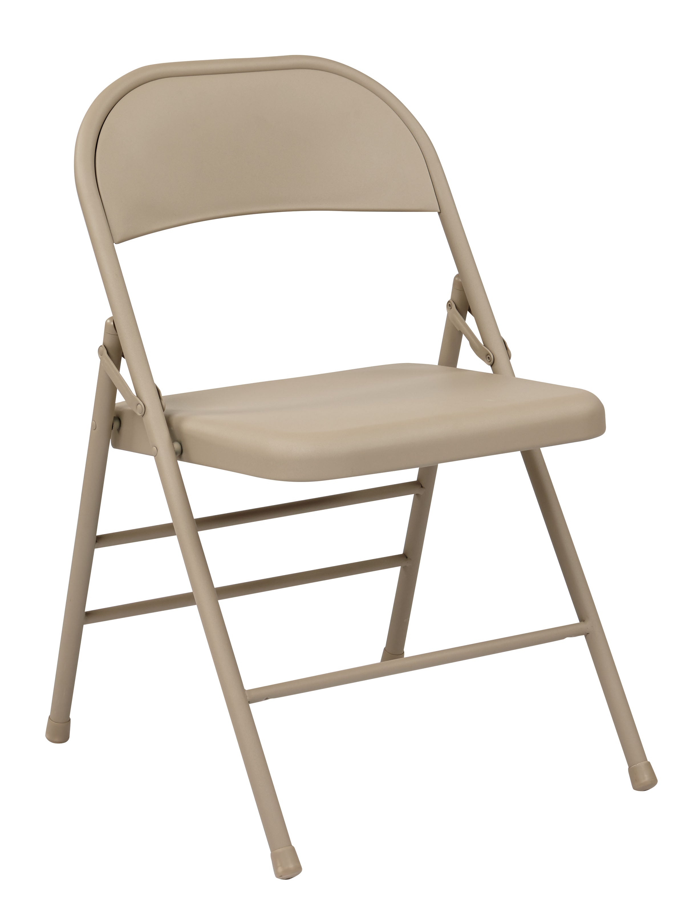 Folding Chair with Metal Seat and Back