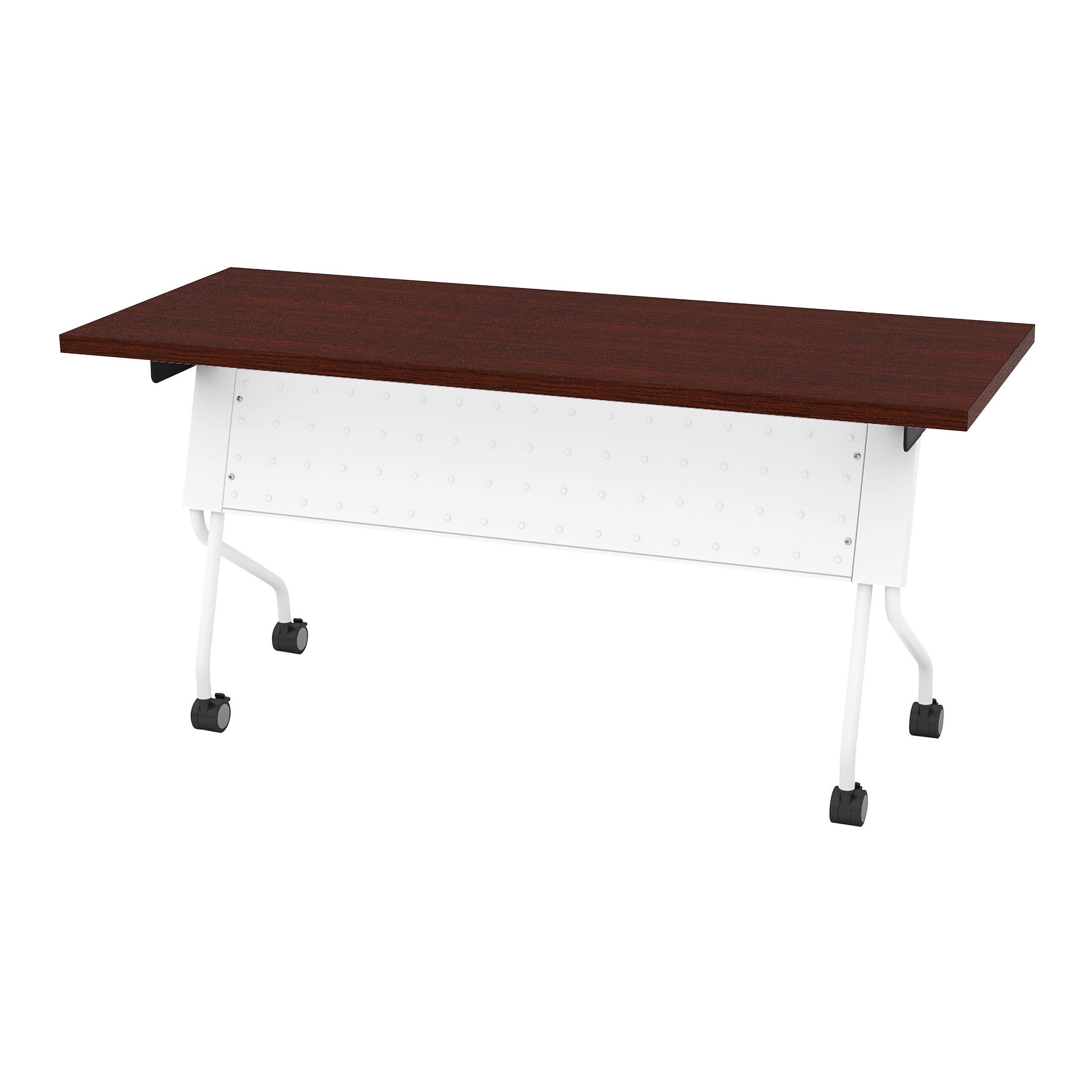 5' White Frame With Mahogany Top