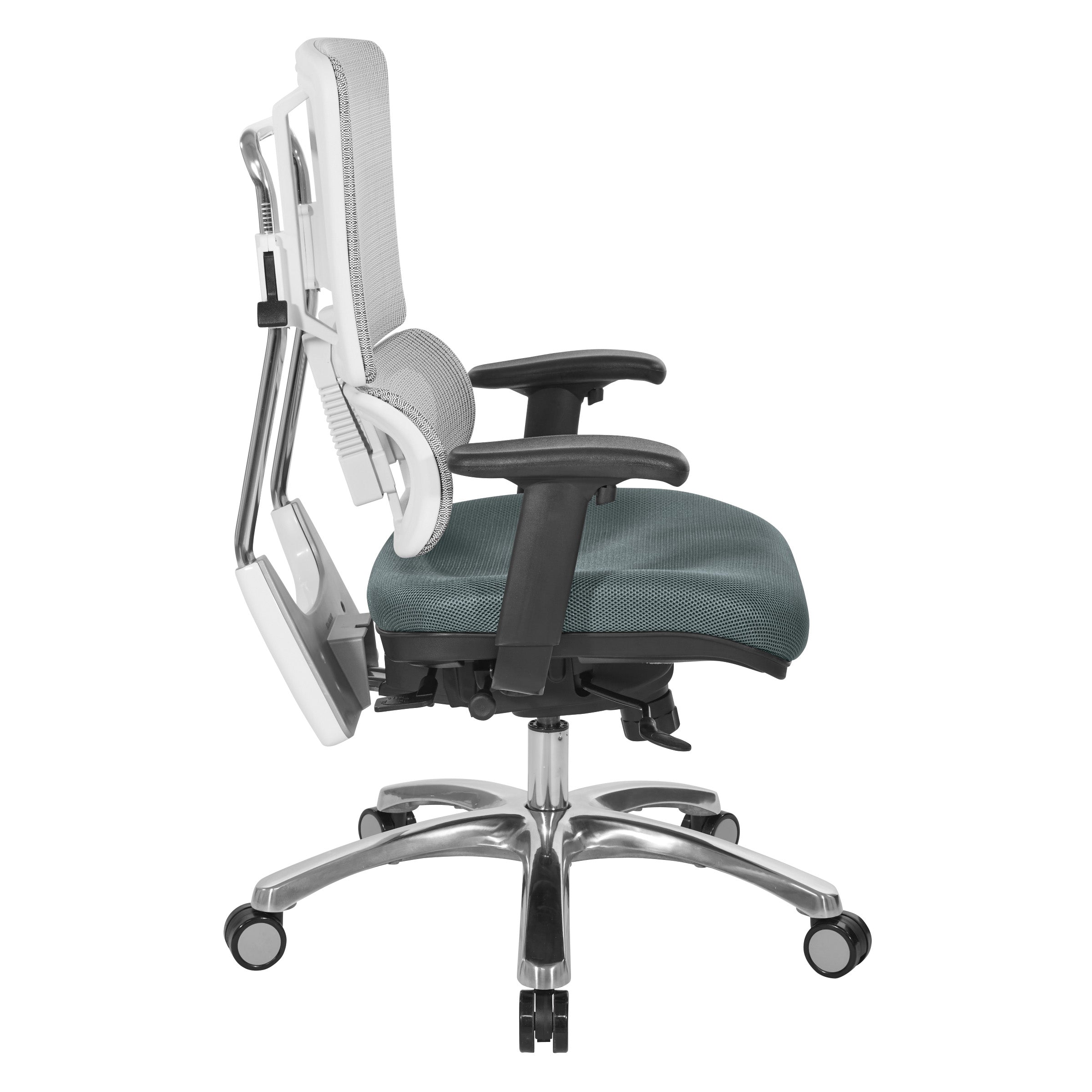 White Vertical Mesh Chair