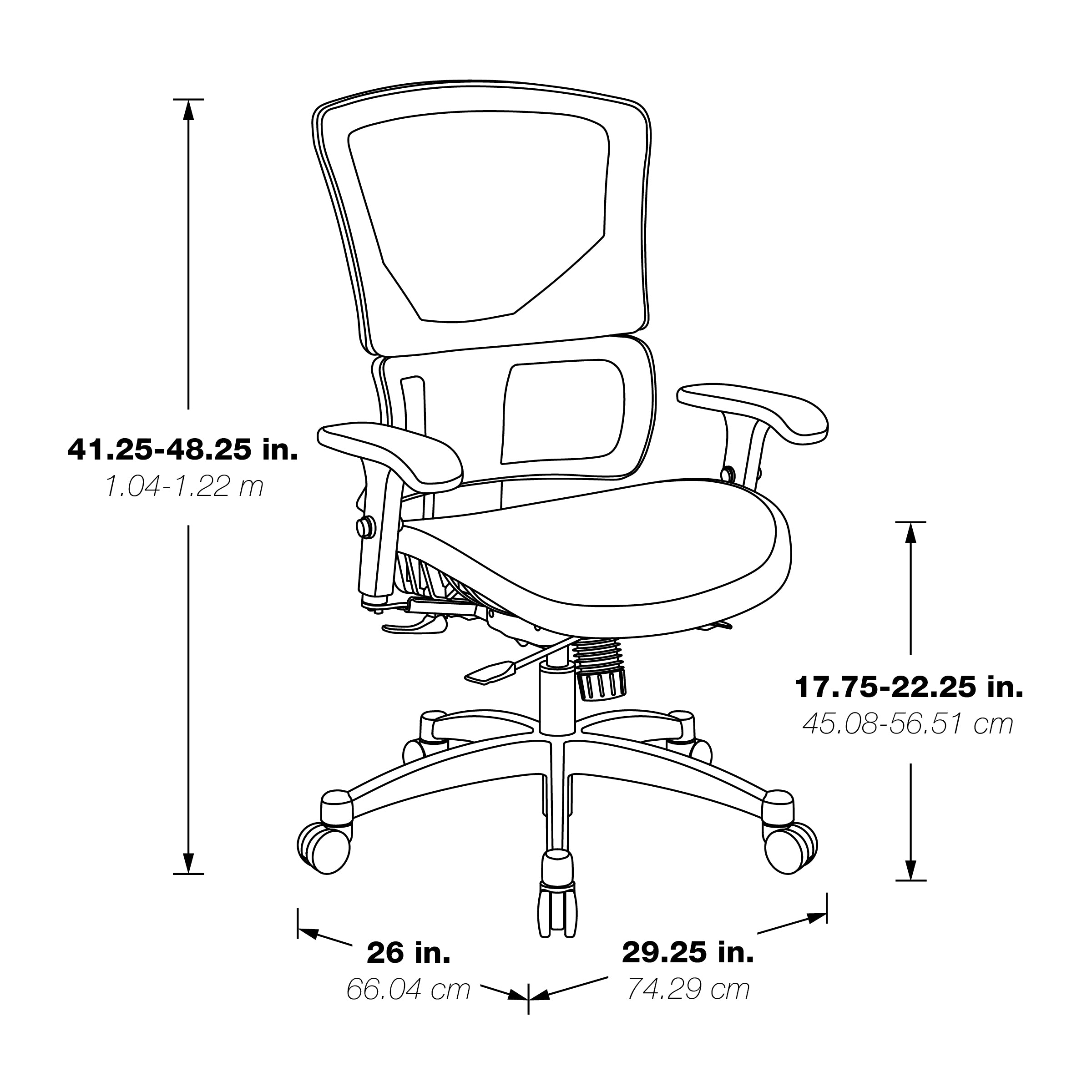 Big & Tall Vertical Matrix Seat and Back Manager's Chair
