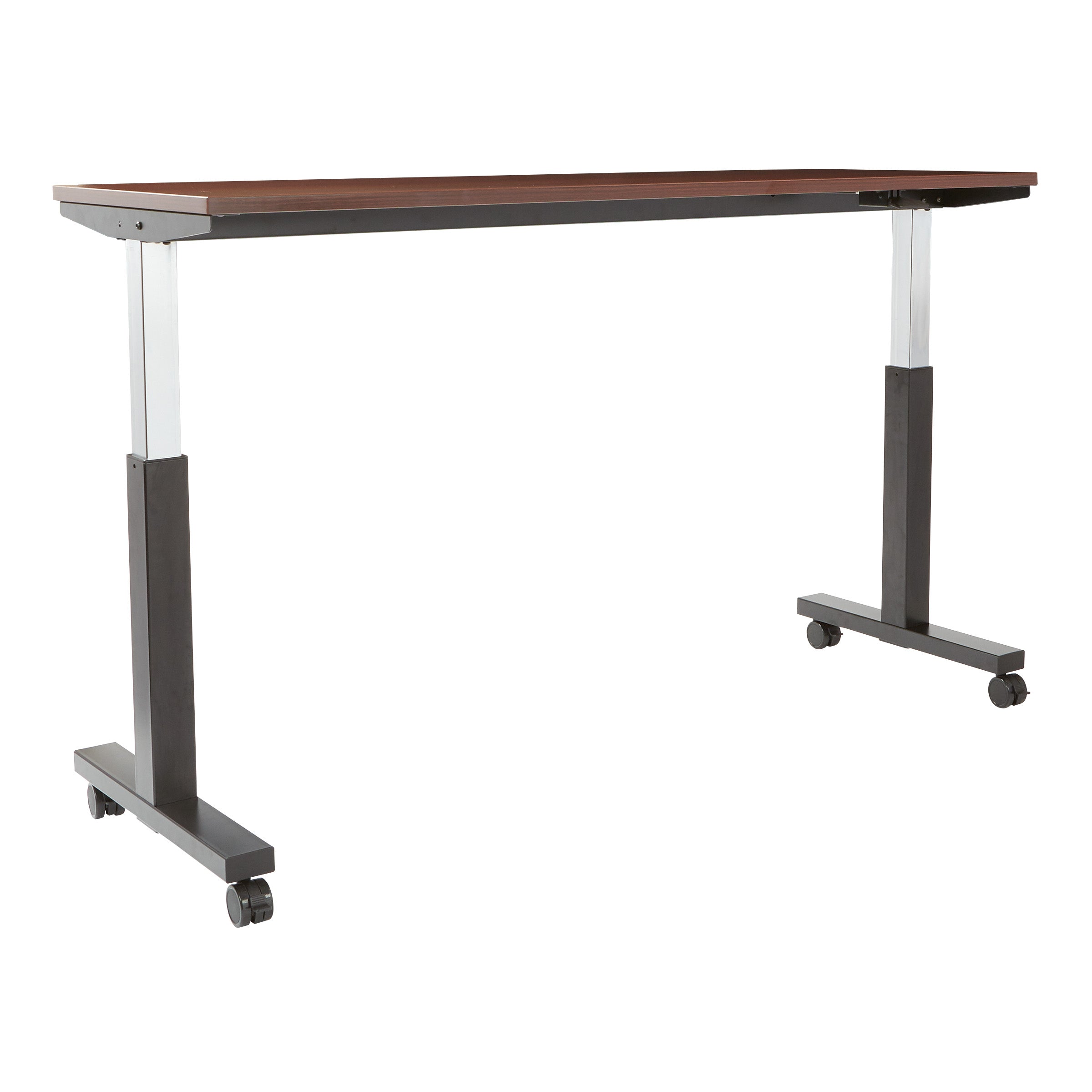 ADJ TBL 2/CTNS MAH TOP/BLK BASE 72X24 KD