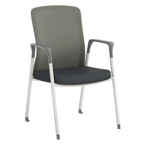 N9NE Fortis Mesh Back Guest Chair, White Frame (5604)
