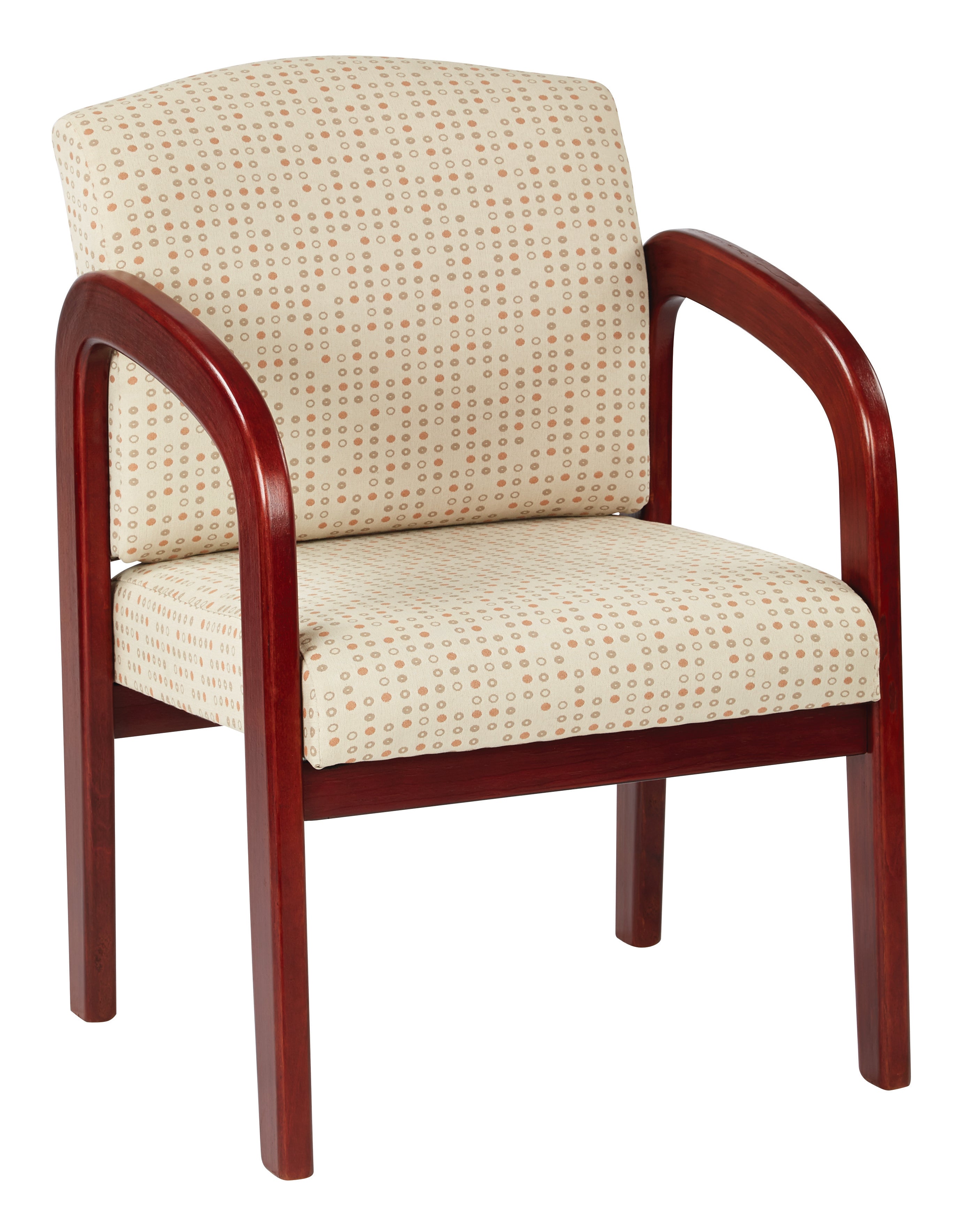 Cherry Finish Wood Visitor Chair