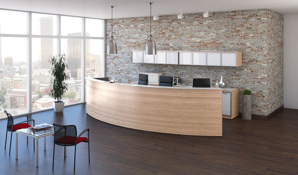Corp Design Curved Reception Desks – view 1