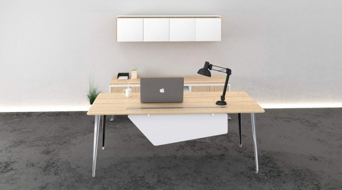 Modern Rectangular Desks with Storage – view 1