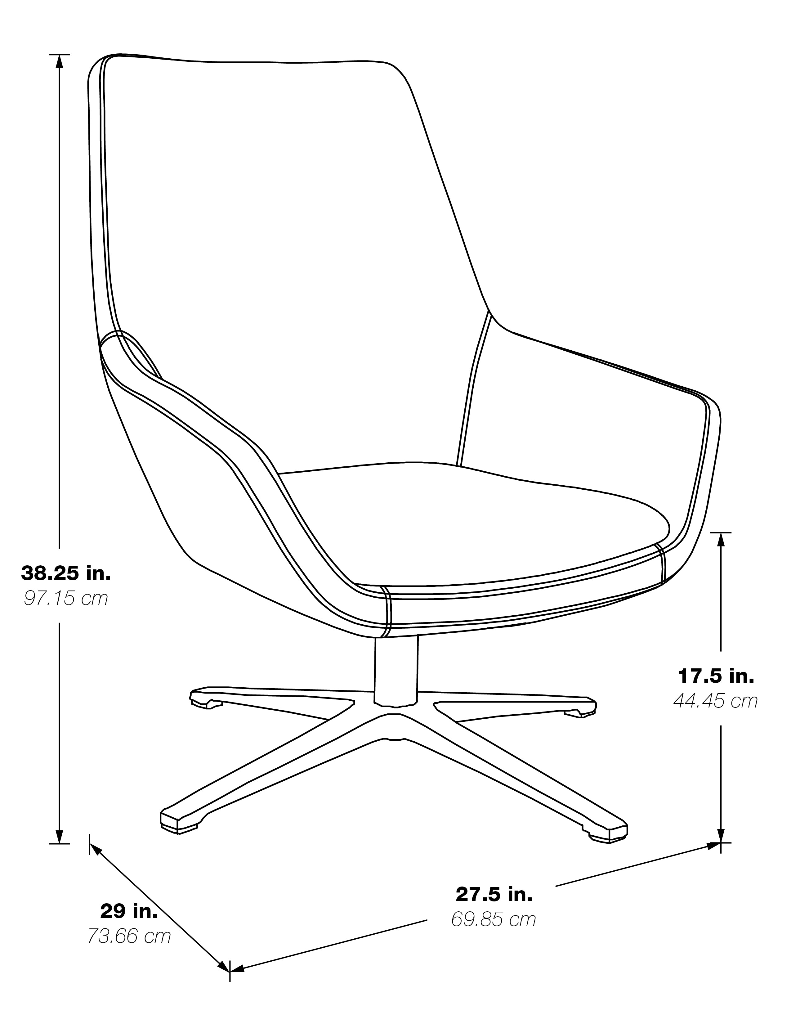 Modern Scoop Office Chair