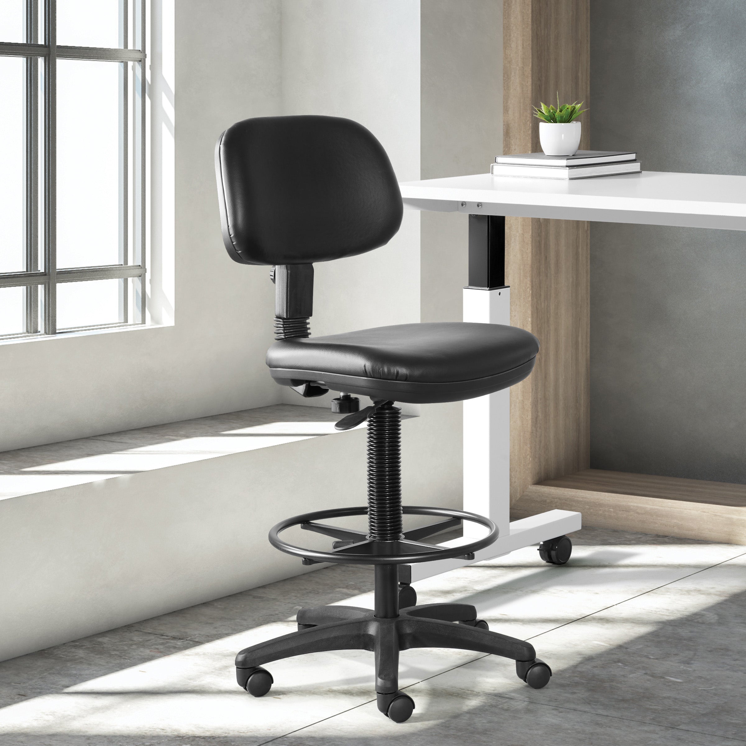 Sculptured Vinyl Drafting Chair