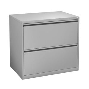 N9NE 8000 Series Silver Metal Lateral File 35.5"W, 2-4 Drawers