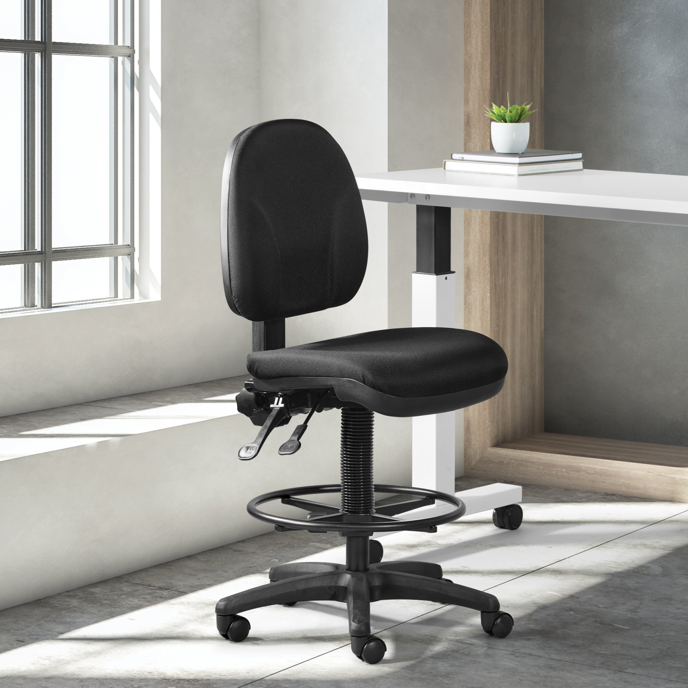 Deluxe Ergonomic Drafting Chair