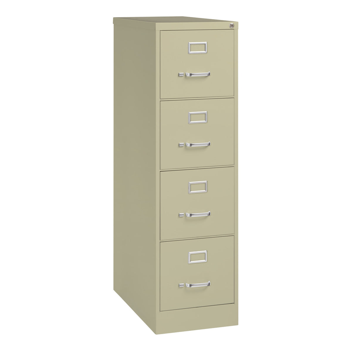 OfficeSource Steel Vertical File Collection 4 Drawer Vertical File Cabinet, 26.5" Deep, Letter (OSV4LT26H)