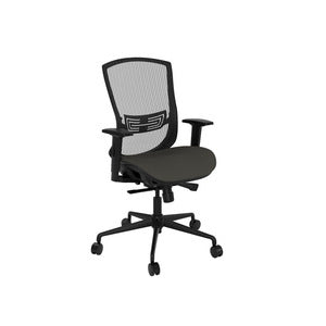 N9NE Pivot Mid-Back Mesh Executive Chair, Black/Charcoal (7220)