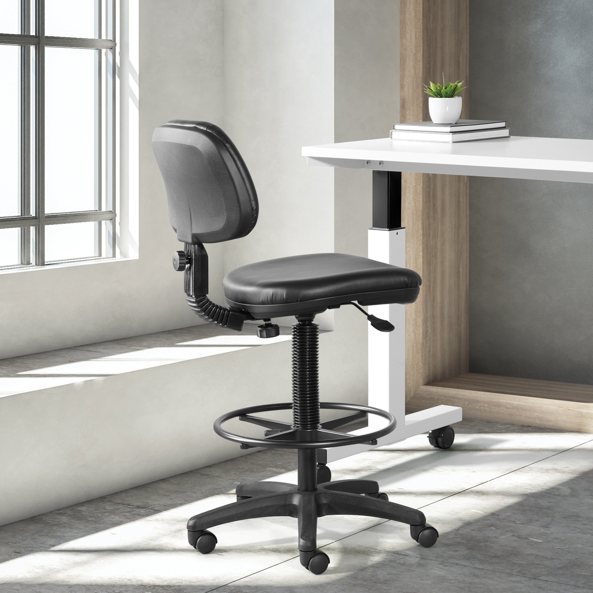 Sculptured Vinyl Drafting Chair