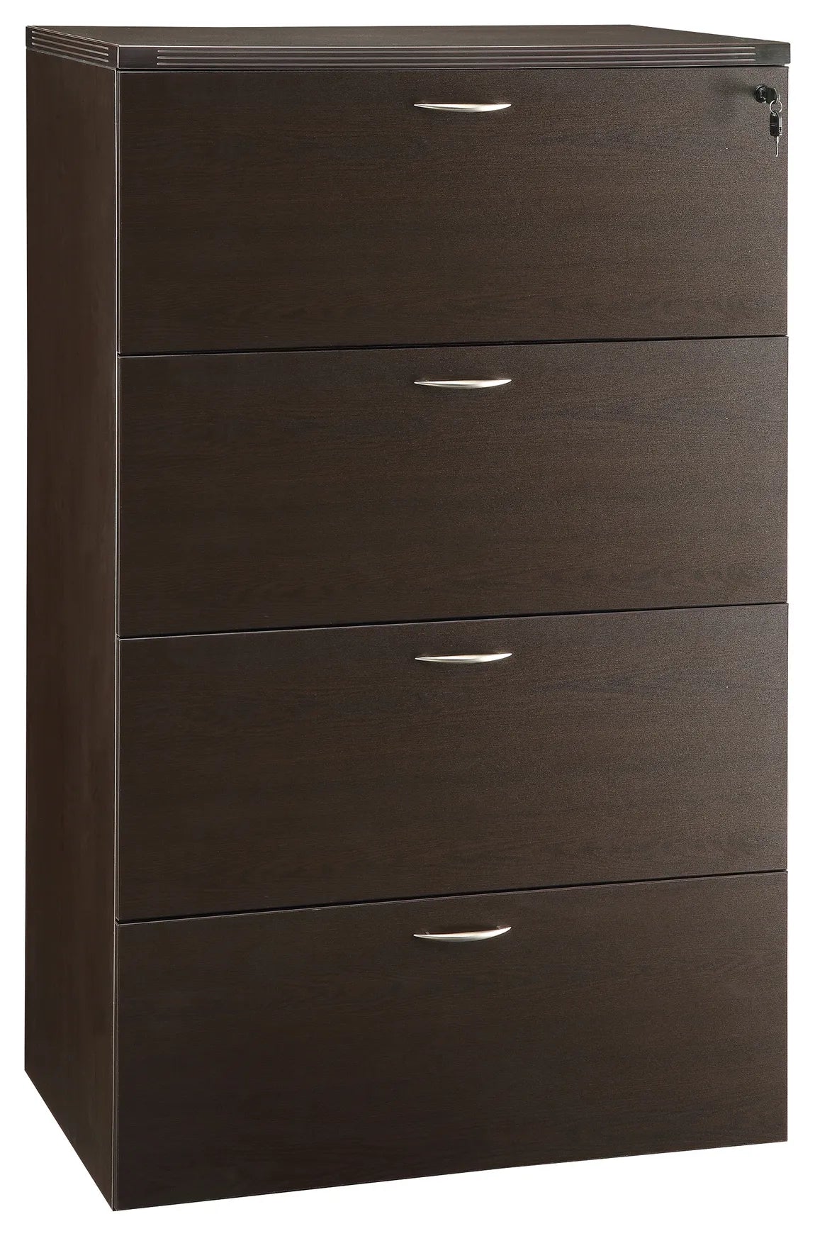Office Star Napa 4 Drawer Lateral File Cabinet – view 1
