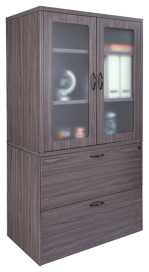 Office Star Napa Lateral File Cabinet with Top Storage – view 1