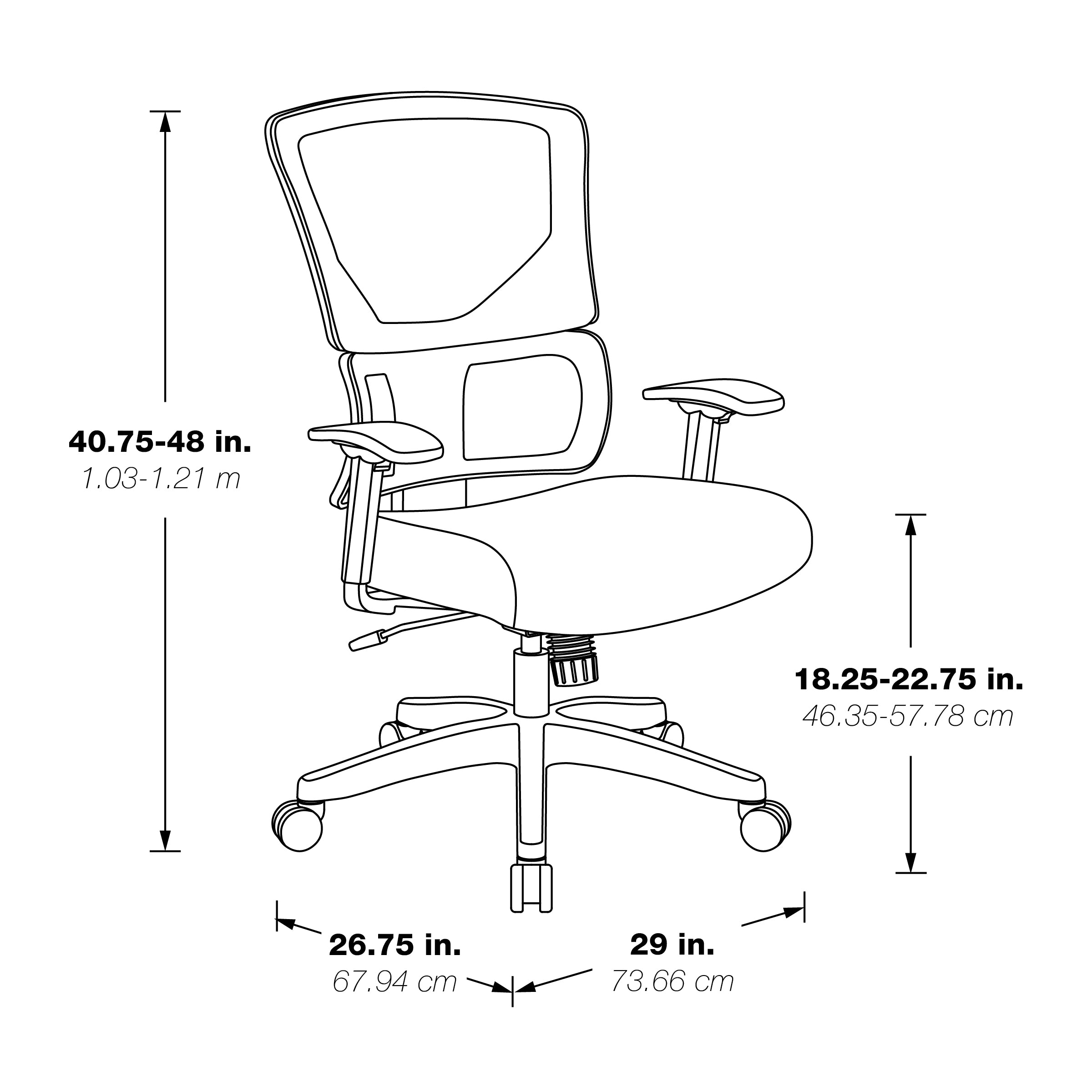 Vertical Matrix Back Manager's Chair