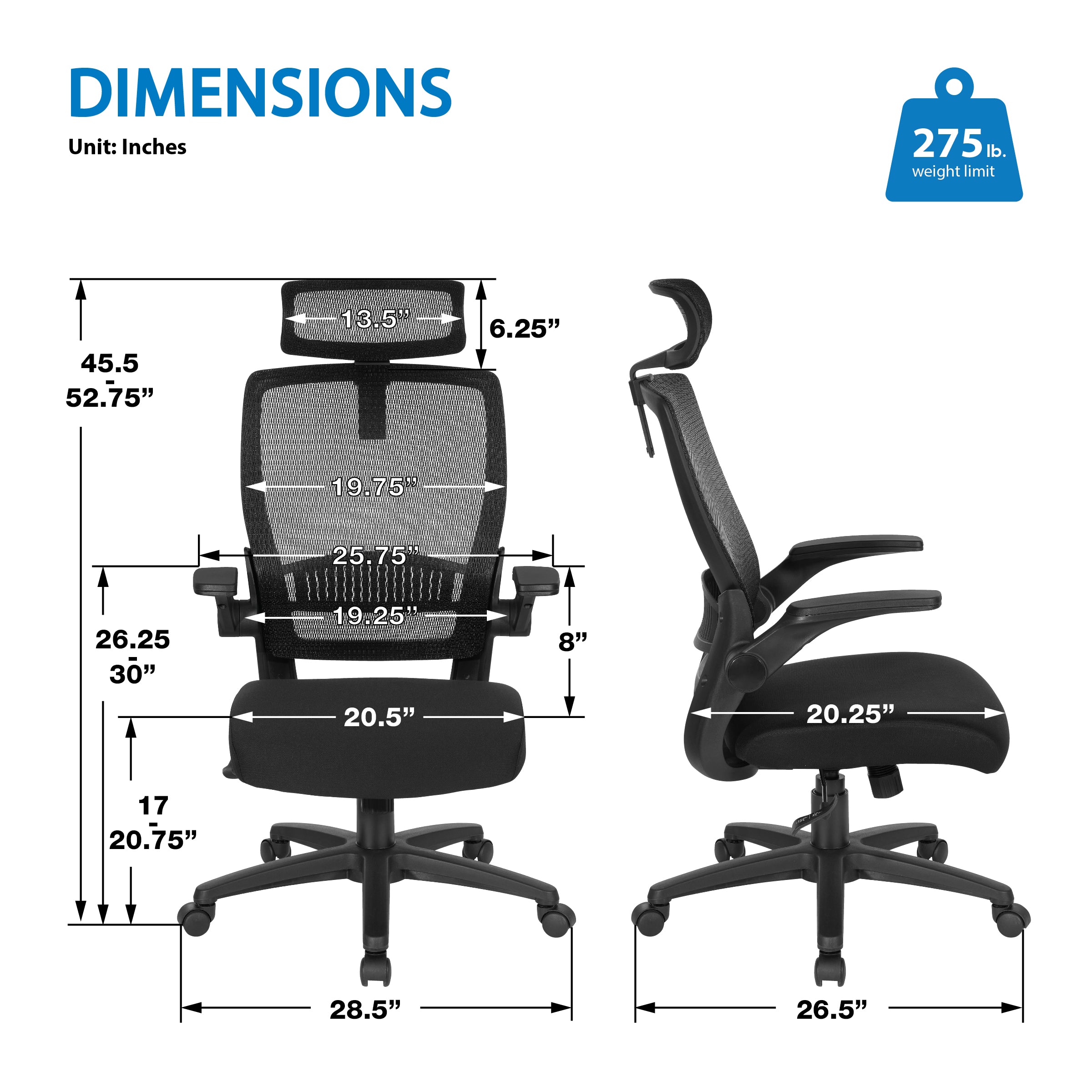Mesh Back Manager's Chair/Headrest