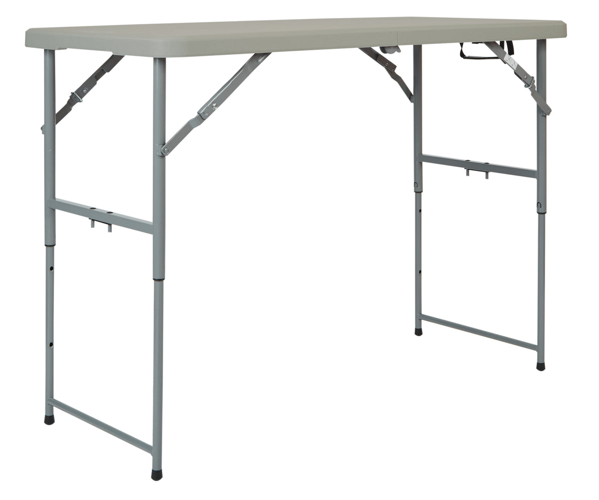 4' Adjustable Fold Resin Table