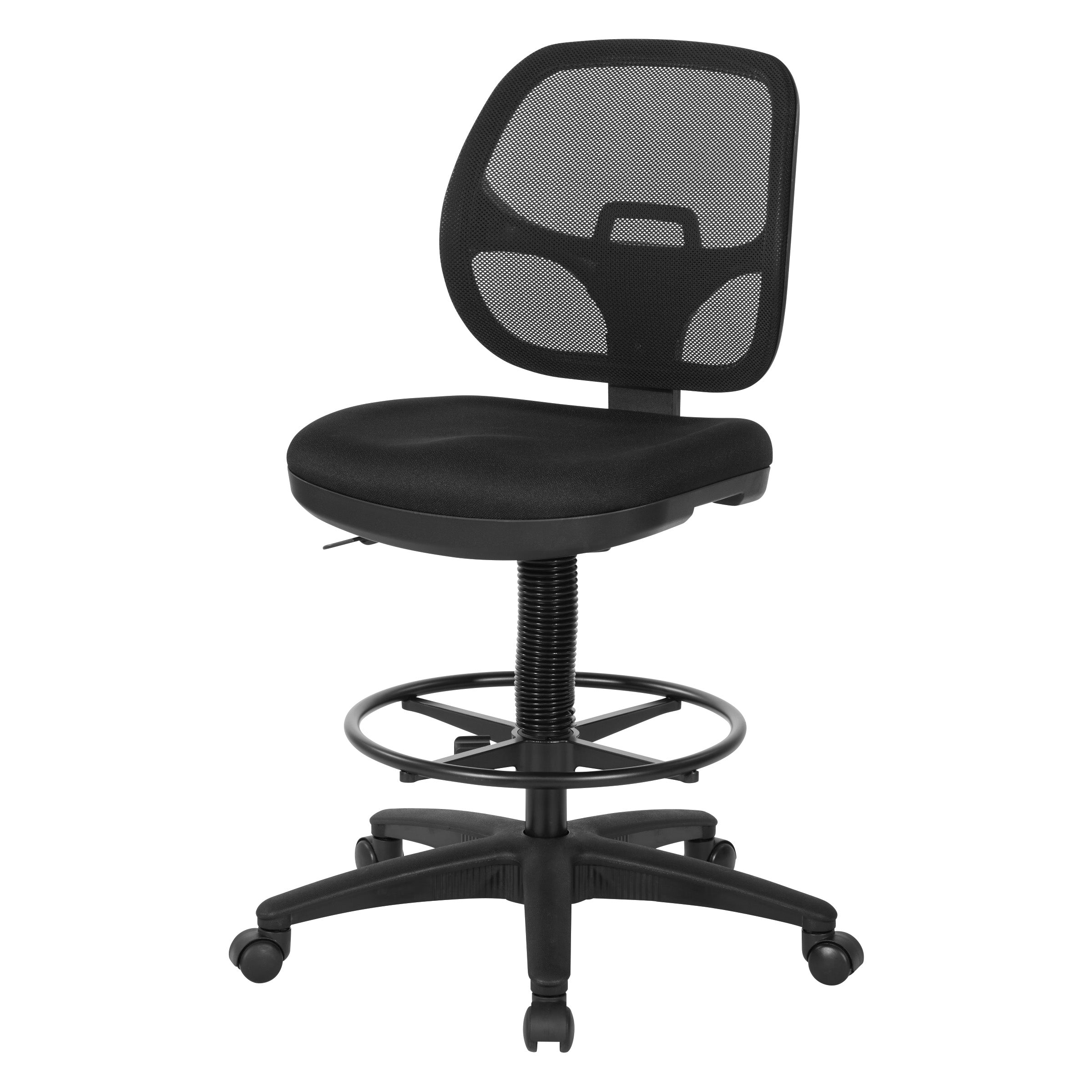 Deluxe Mesh Back Drafting Chair with 18" Diameter Foot ring
