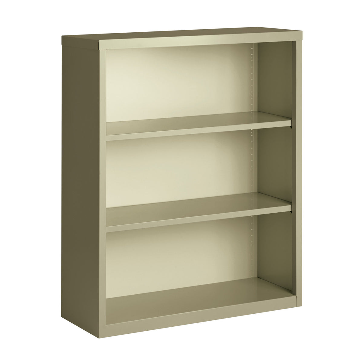 OfficeSource Steel Bookcase Collection 3 Shelf Metal Bookcase, 42" High (OSB3SLF42)