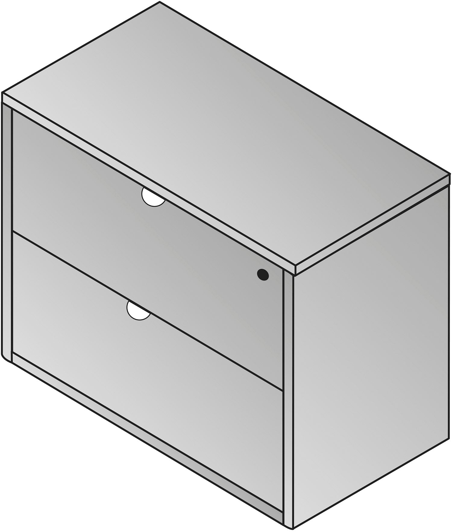 Kenwood 2-Drawer Lateral File, 37X20