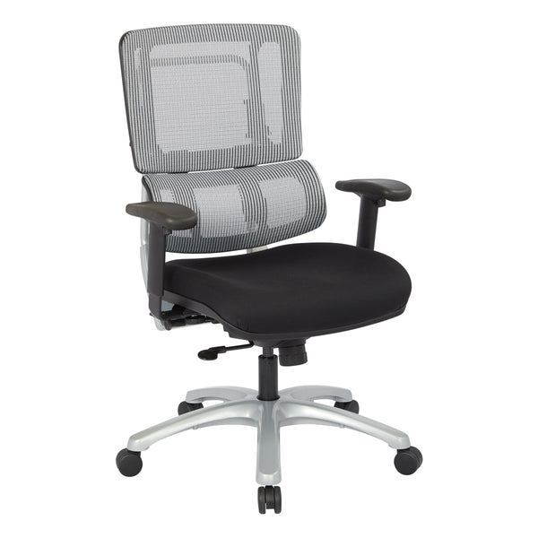 Vertical Grey Mesh Back Chair 