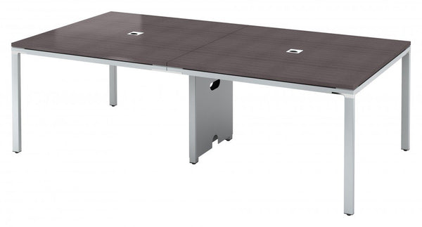 8 FT Conference Table with Metal Legs – view 1