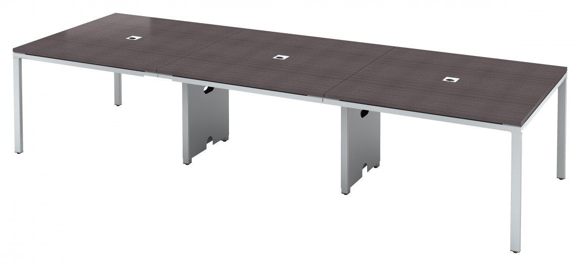 12 FT Conference Table with Metal Legs – view 1