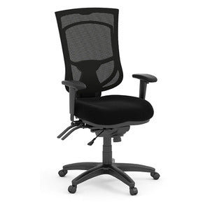 N9NE High-Back Multi-Function Task Chair, Charcoal Fabric (8014S)