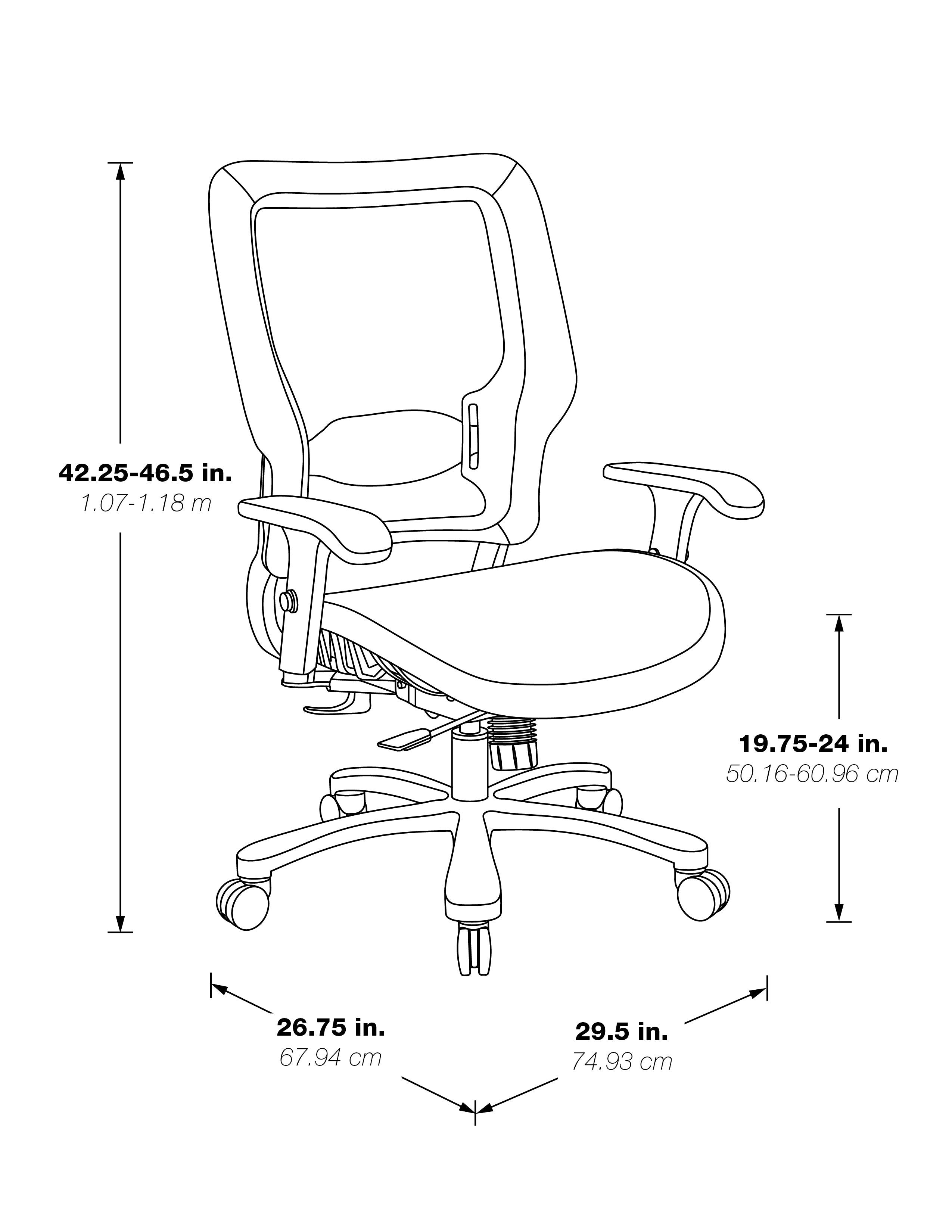 Air Grid Seat/Back Big & Tall Chair