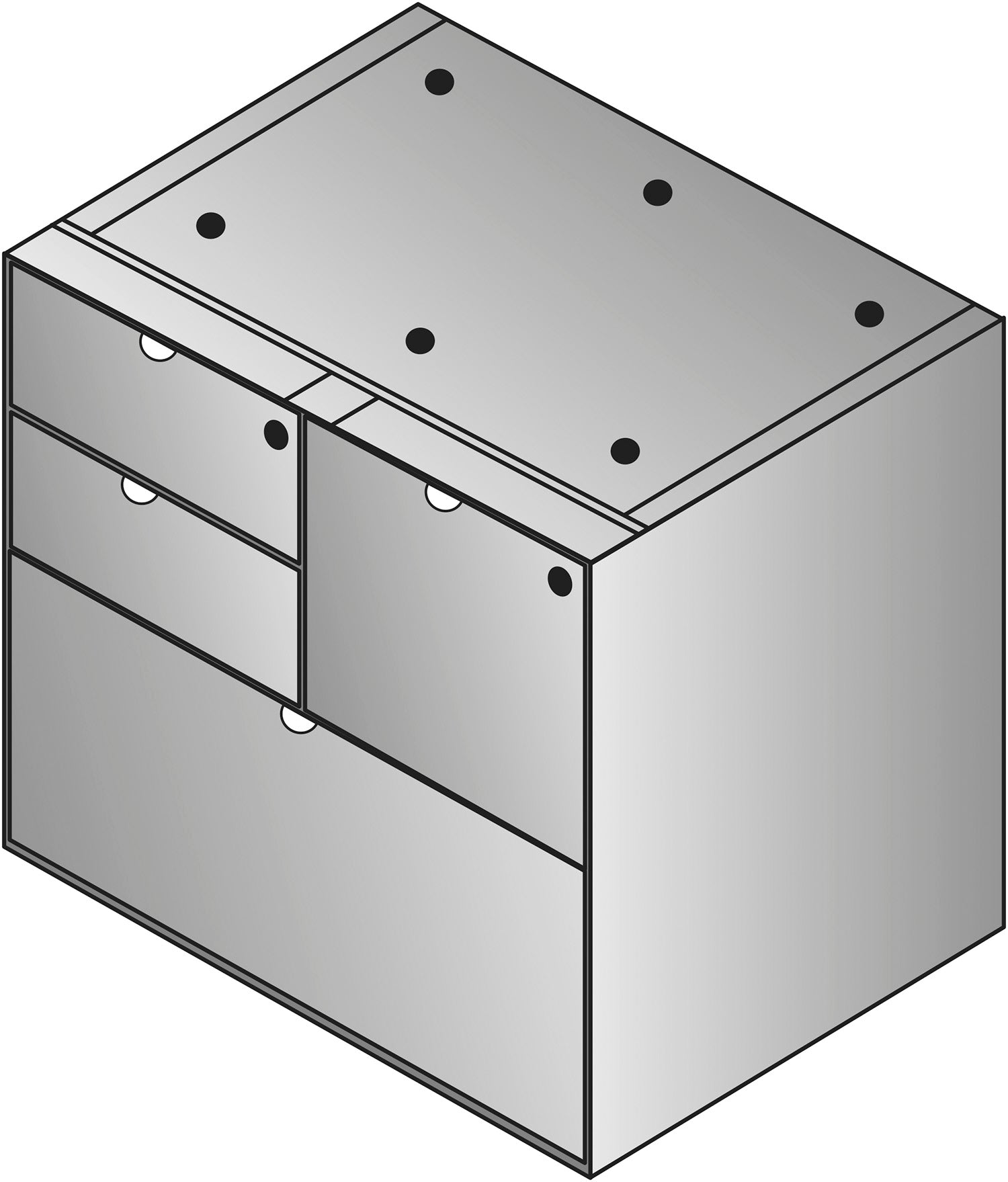 Kenwood Multifile Credenza Pedestal