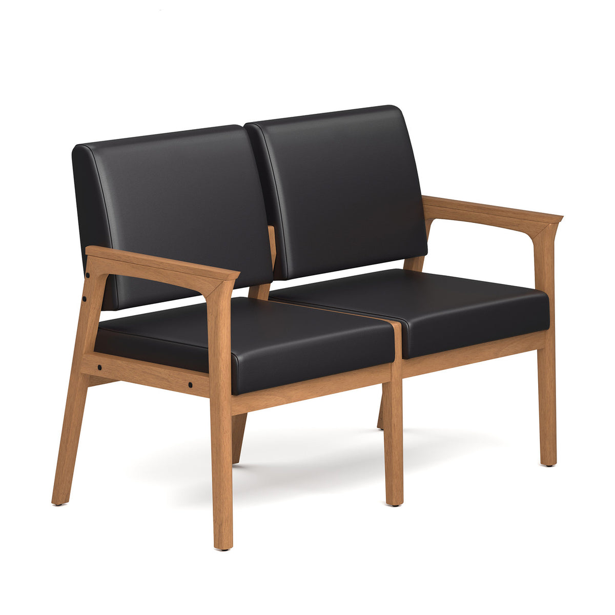 OfficeSource Aiden 2-Seater with Half Arm (OSGS4017)