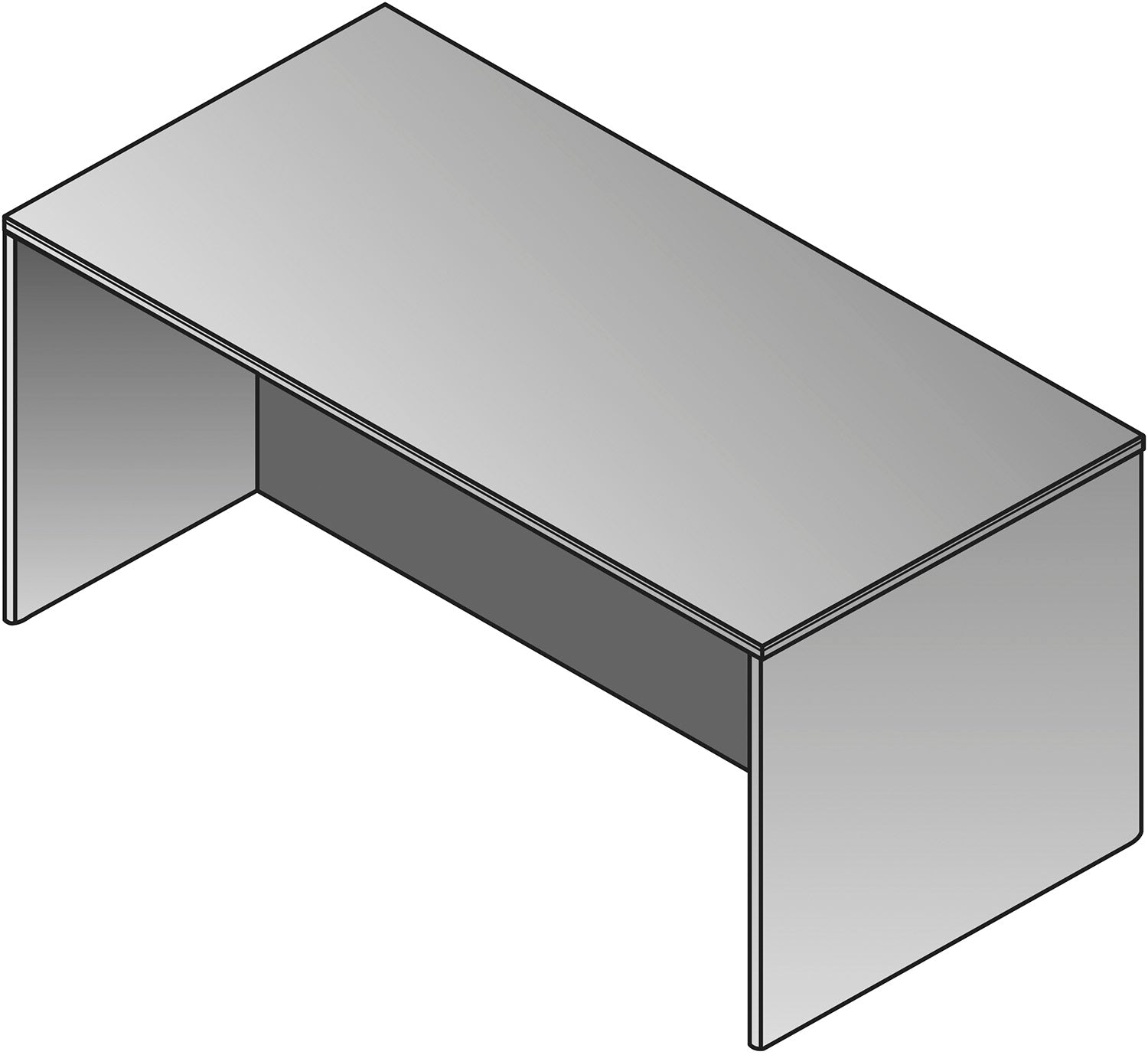 Kenwood Desk Shell,66X30