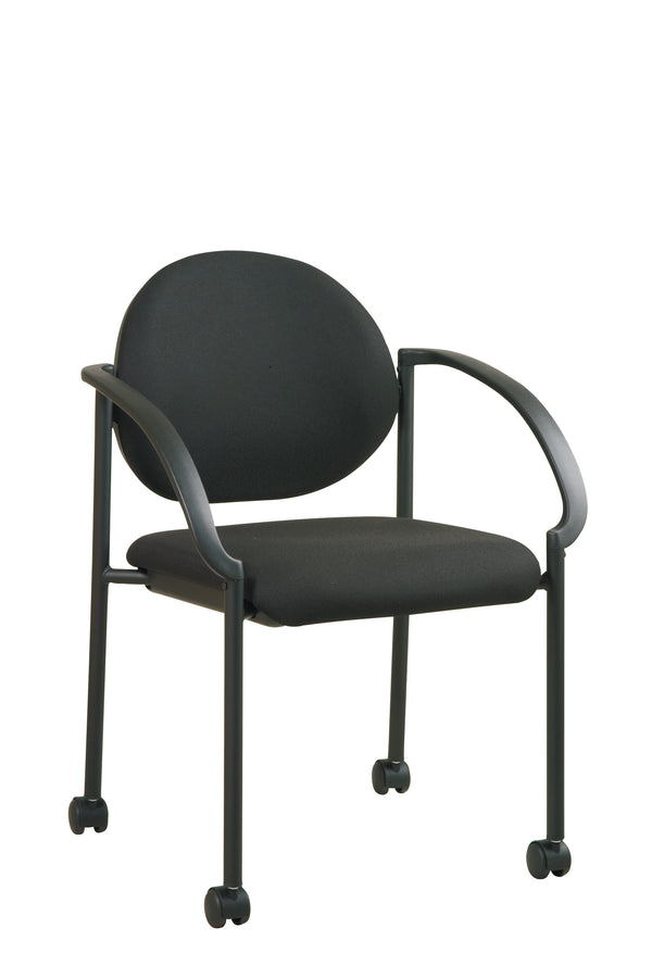 Stack Chairs with Casters and Arms – view 1