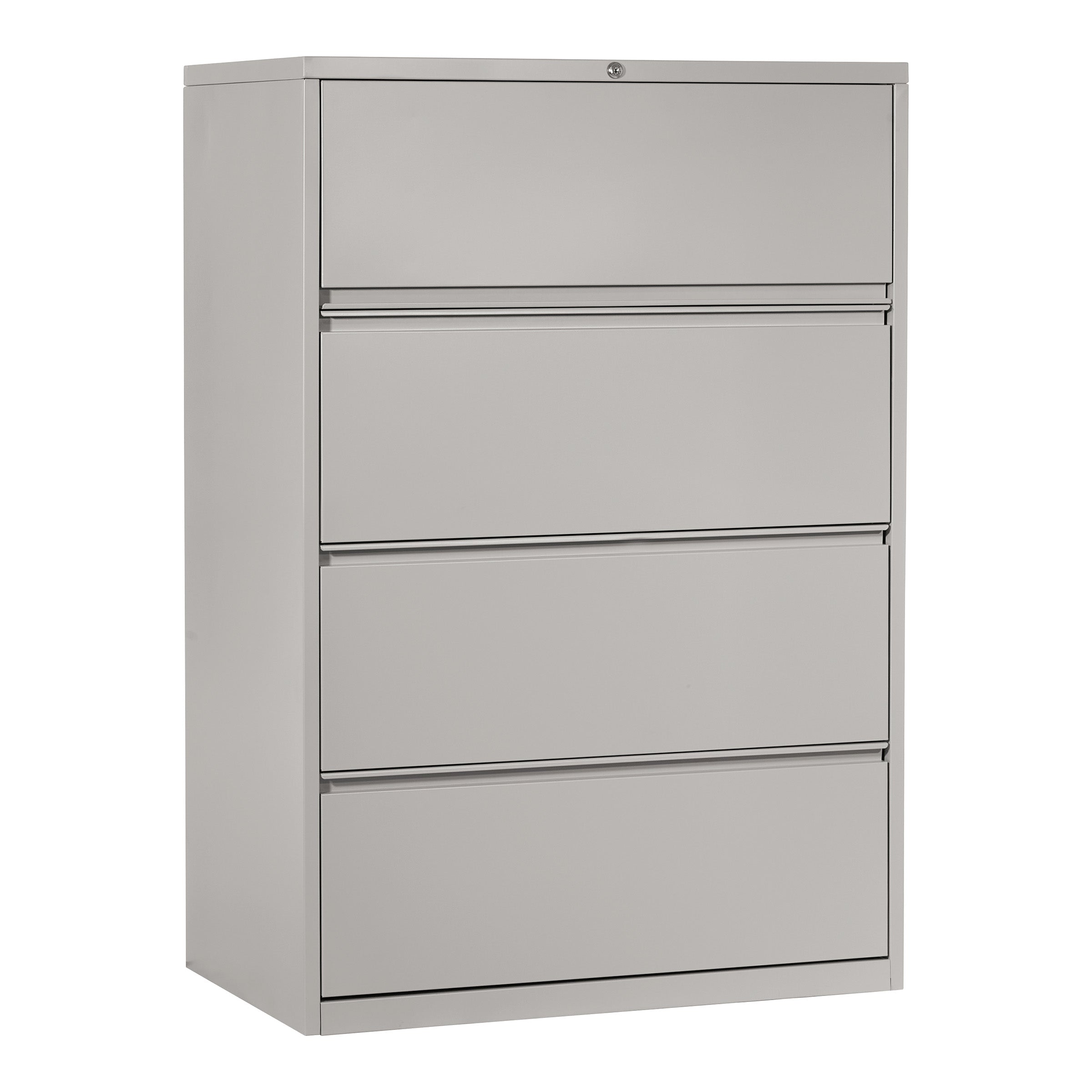 36" Wide 4 Drawer Lateral File With Core-Removeable Lock & Adjustable Glides